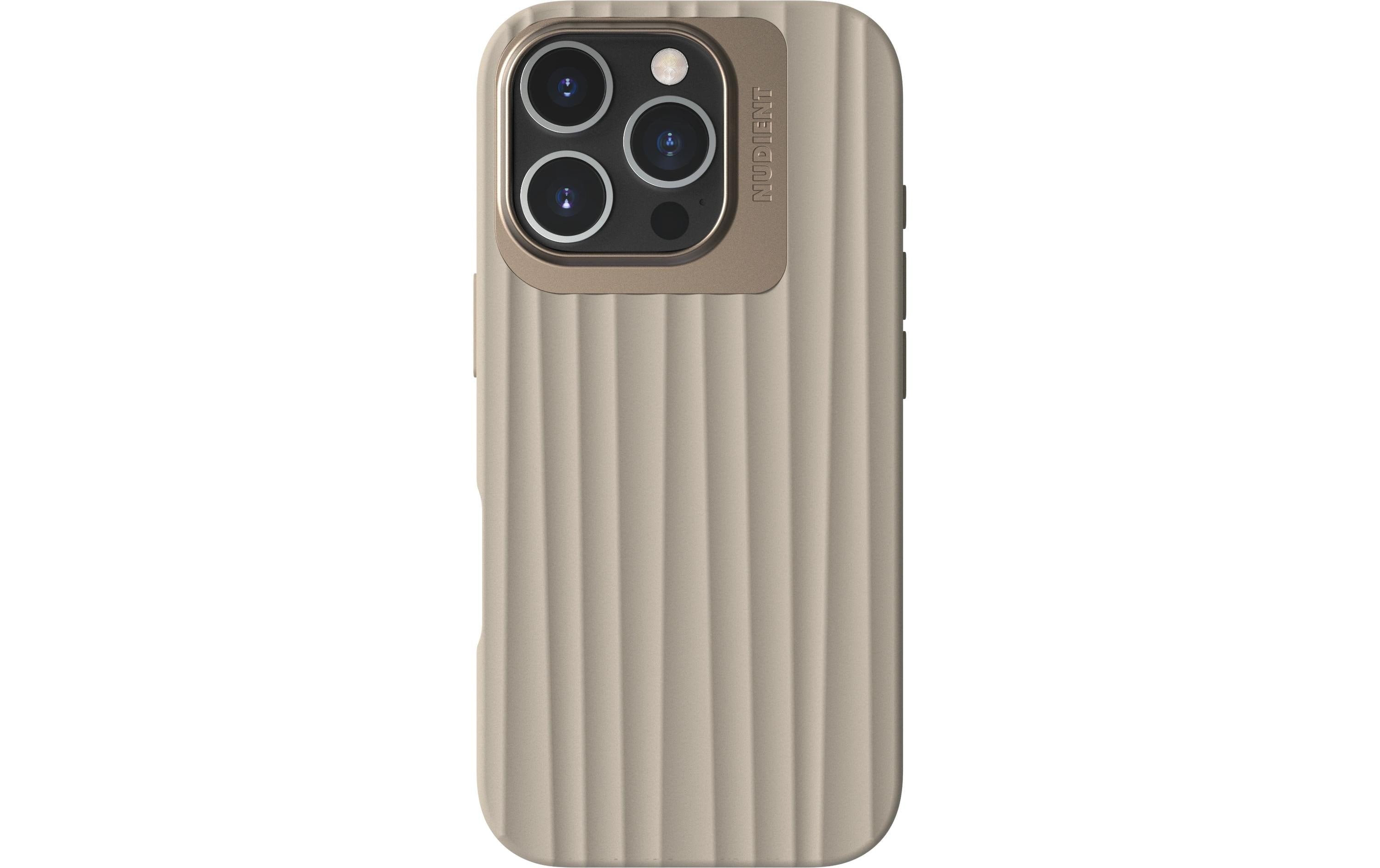 Nudient Back Cover Bold MagSafe iPhone 16 Pro Linen Beige