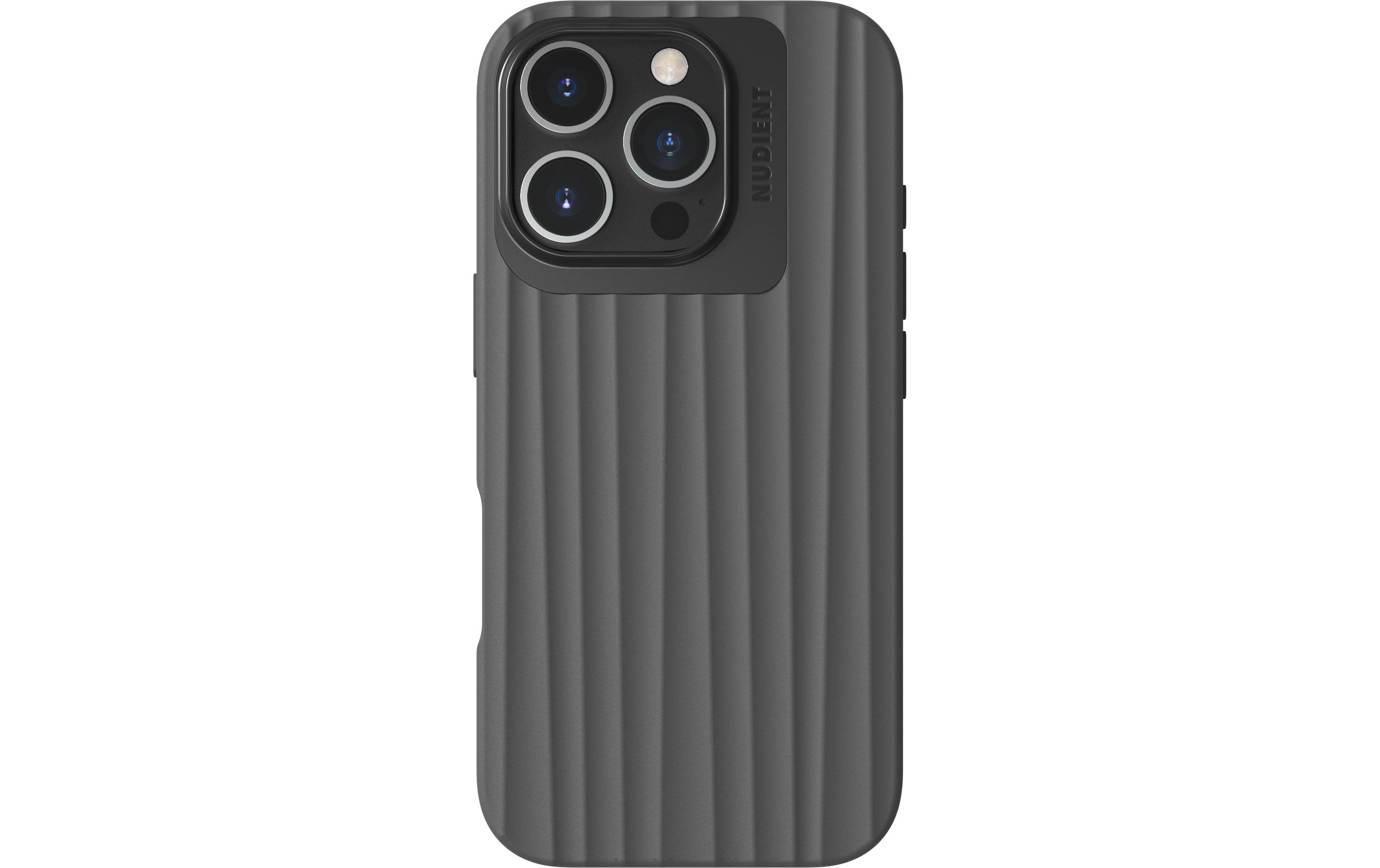 Nudient Back Cover Bold MagSafe iPhone 16 Pro Storm Black