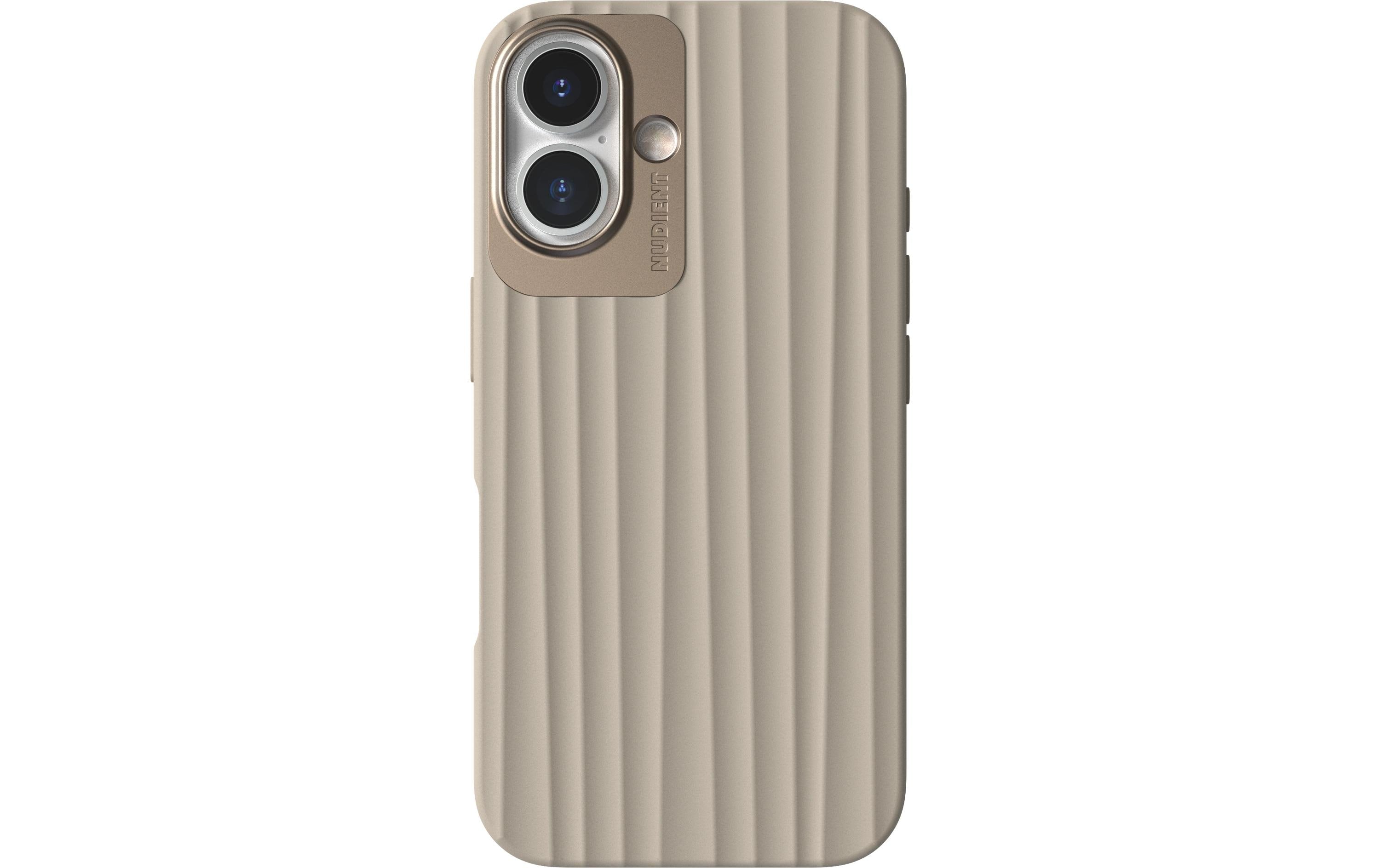 Nudient Back Cover Bold MagSafe iPhone 16 Linen Beige