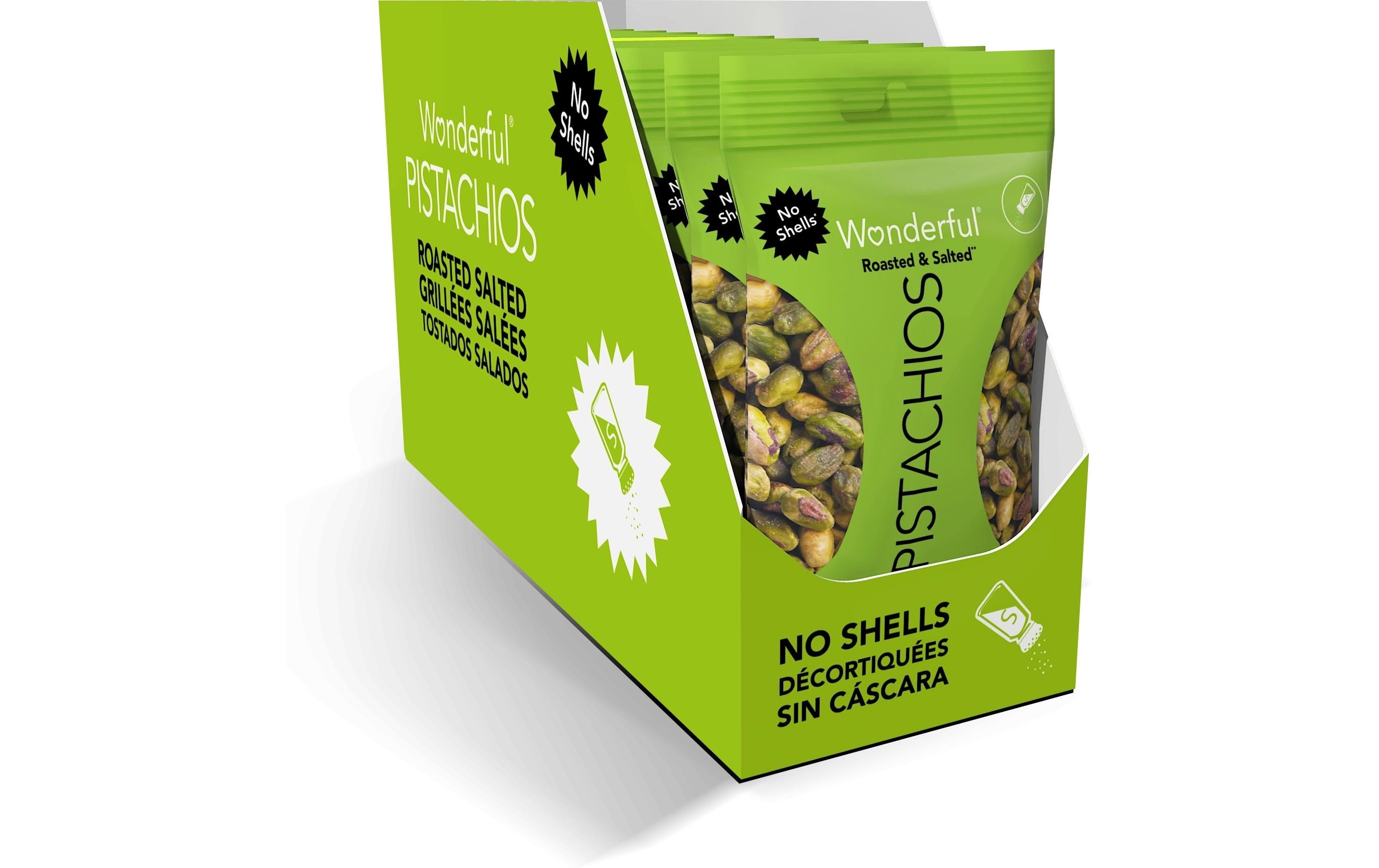 Wonderful Pistachios Pistazien geröstet und gesalzen ohne Schale 10 x 60 g