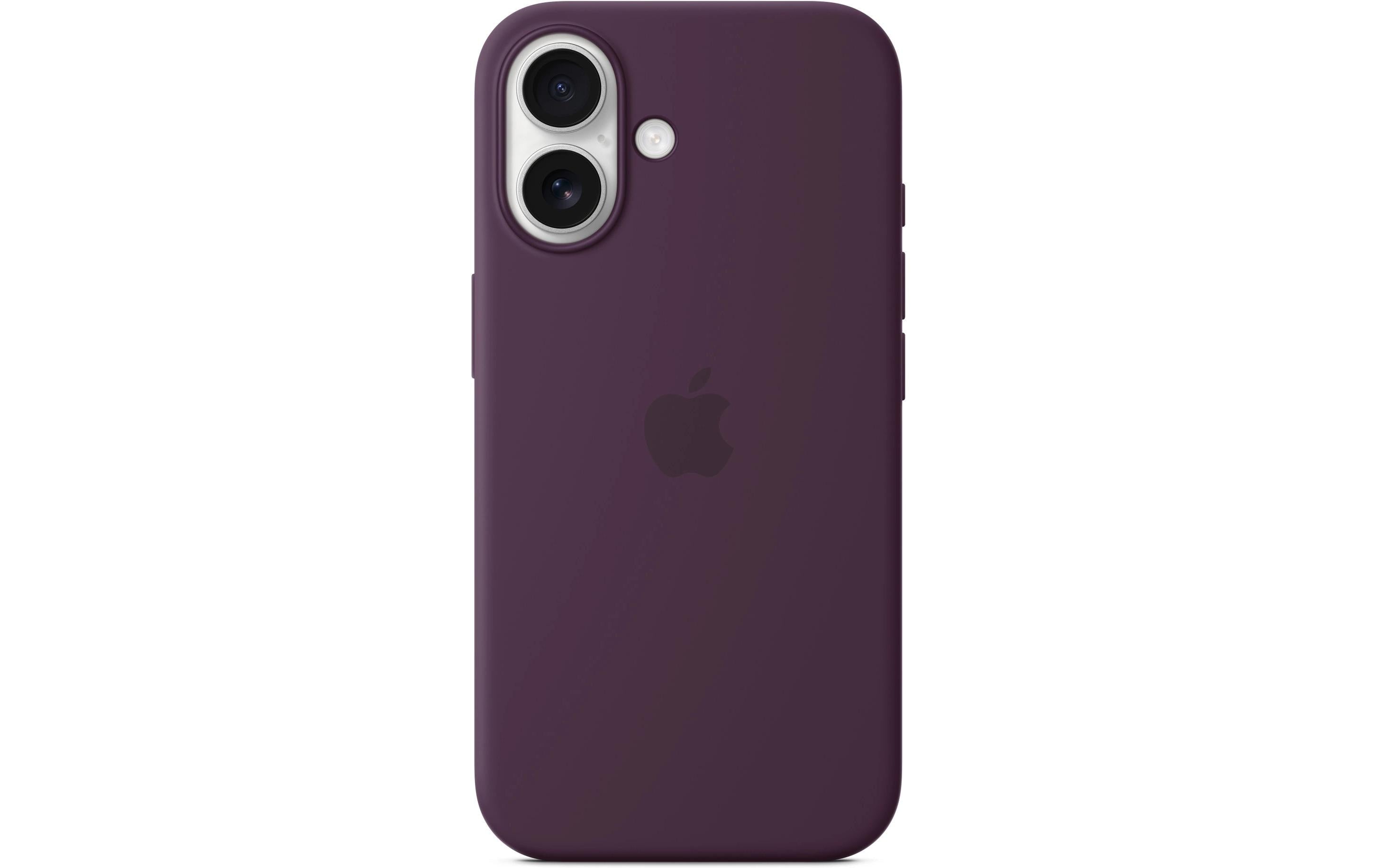 Apple Silicone Case mit MagSafe iPhone 16 Pflaume