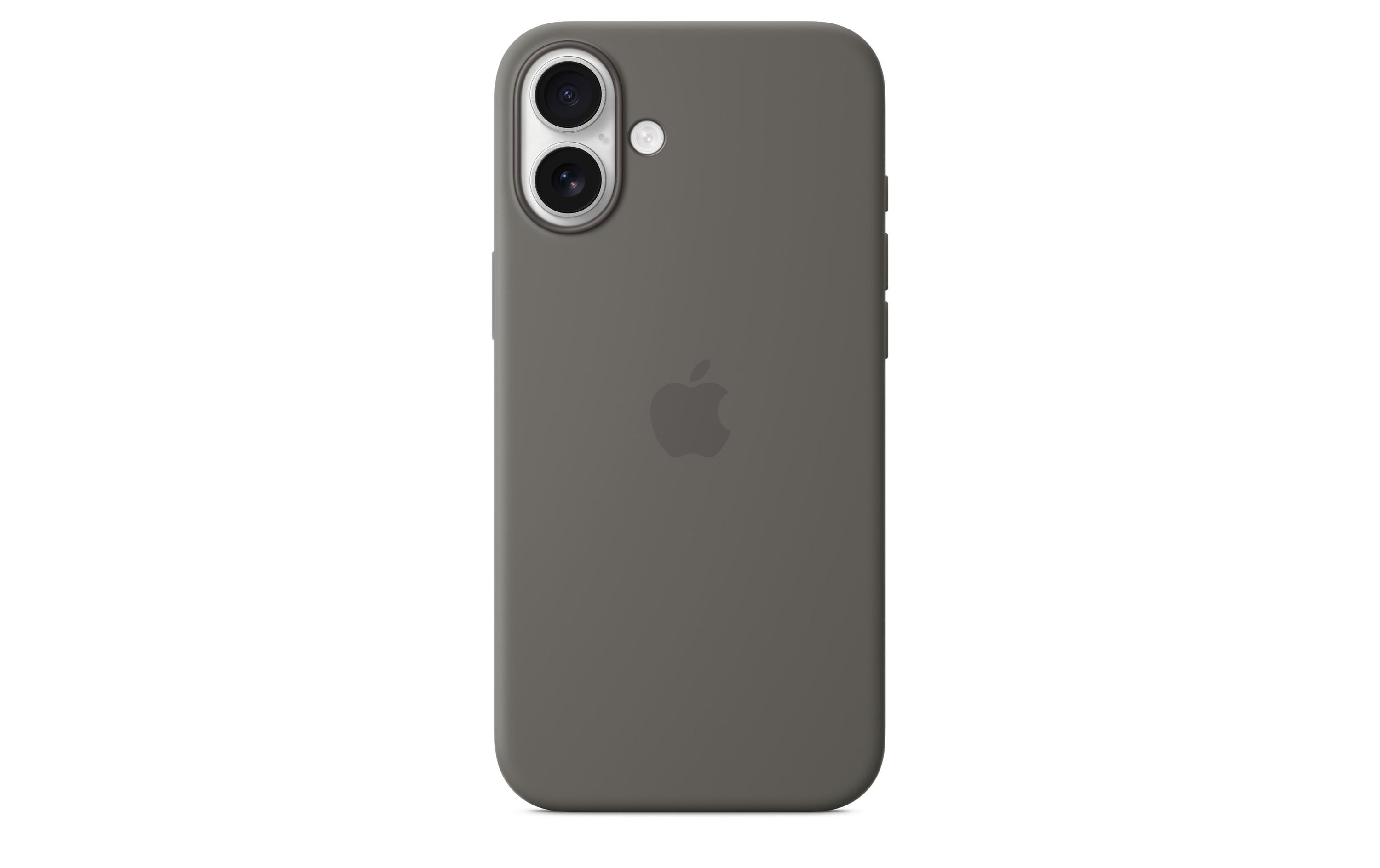 Apple Silicone Case mit MagSafe iPhone 16 Plus Steingrau
