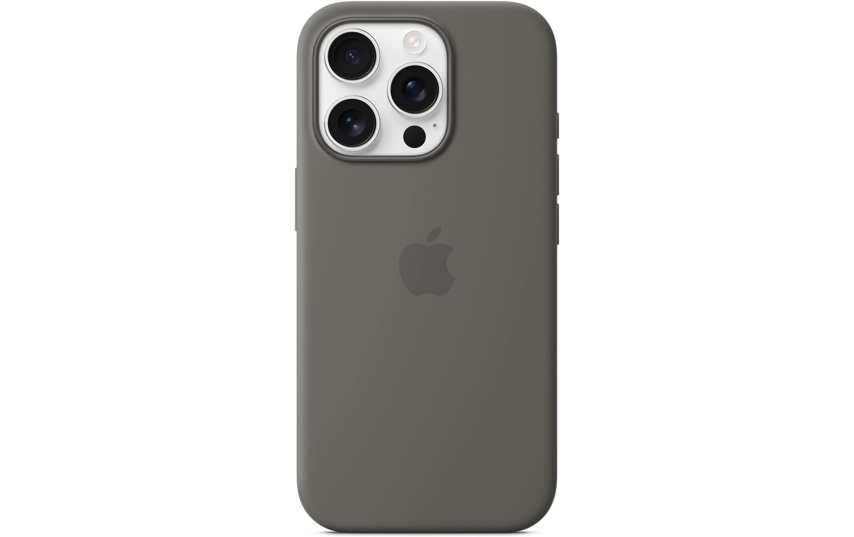Apple Silicone Case mit MagSafe iPhone 16 Pro Steingrau