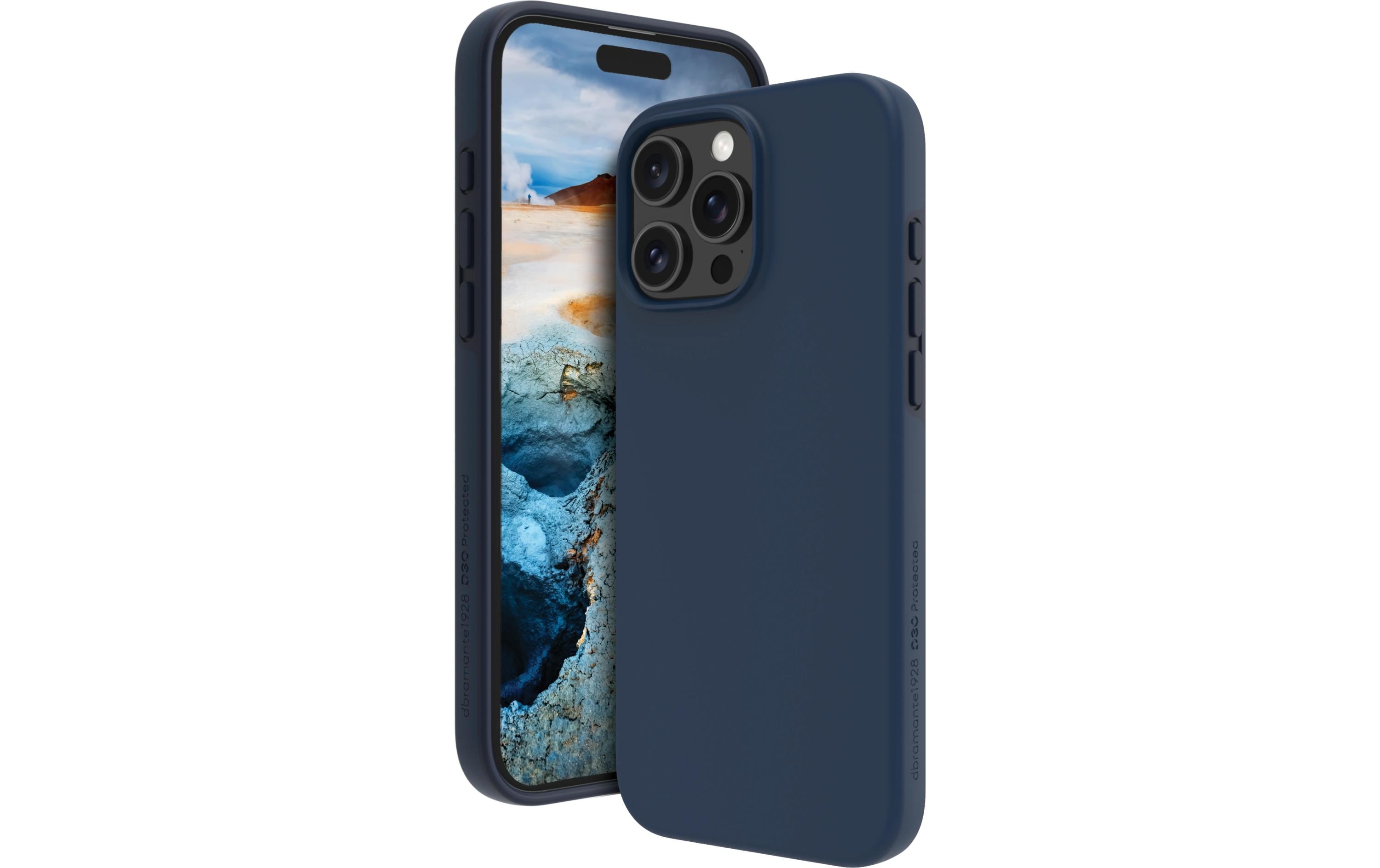dbramante1928 Back Cover Iceland Ultra D3O iPhone 16 Pro Blau