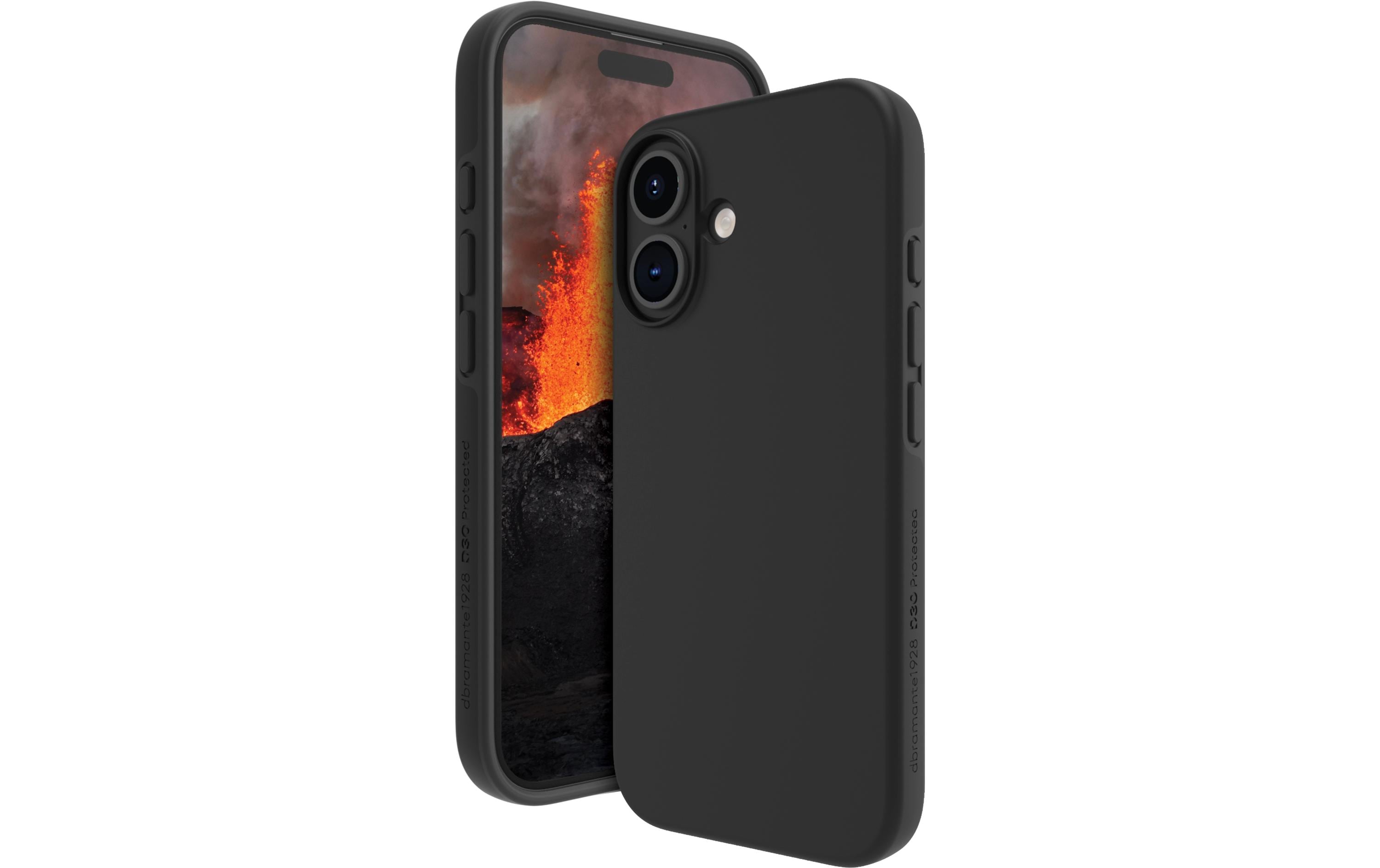 dbramante1928 Back Cover Iceland Ultra D3O iPhone 16 Plus Schwarz