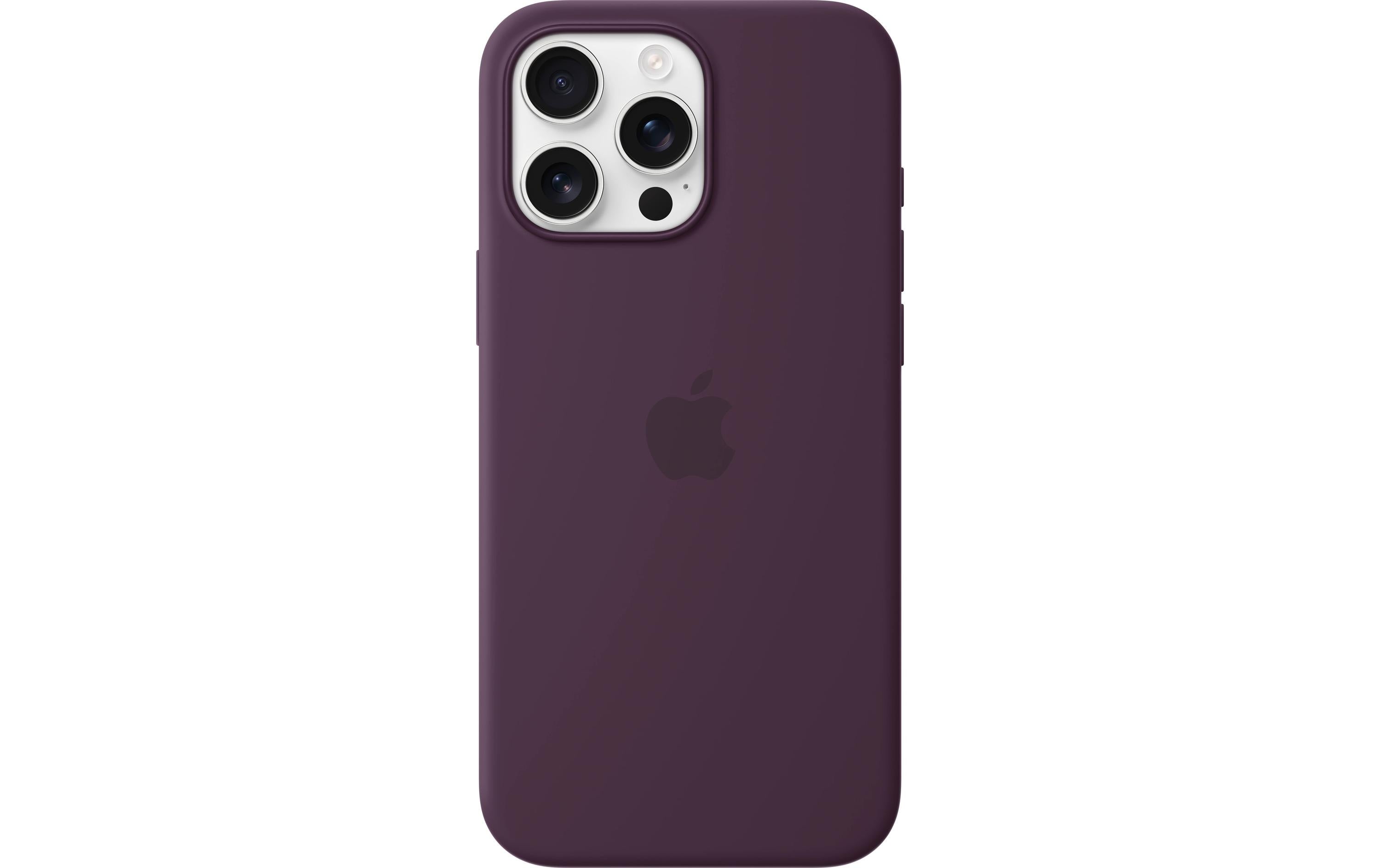 Apple Silicone Case mit MagSafe iPhone 16 Pro Max Pflaume