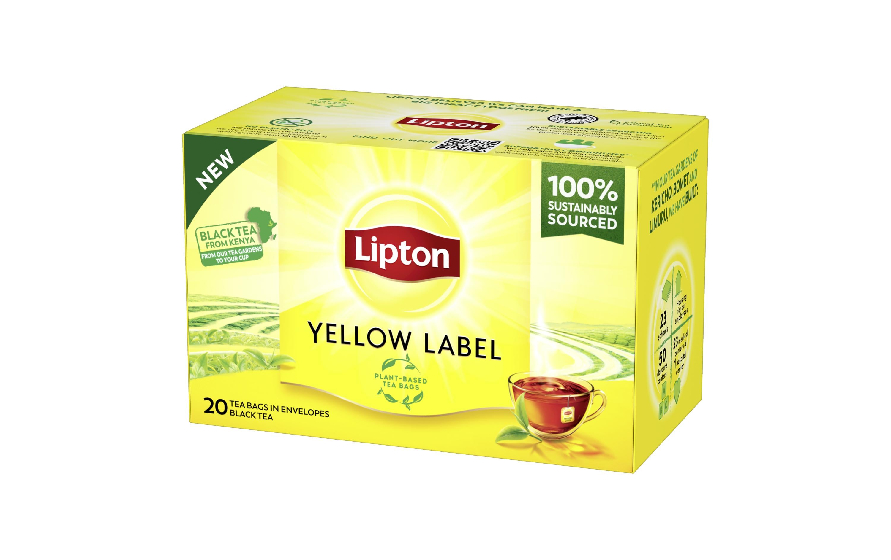 Lipton Teebeutel Yellow Label Schwarztee 20 Stück