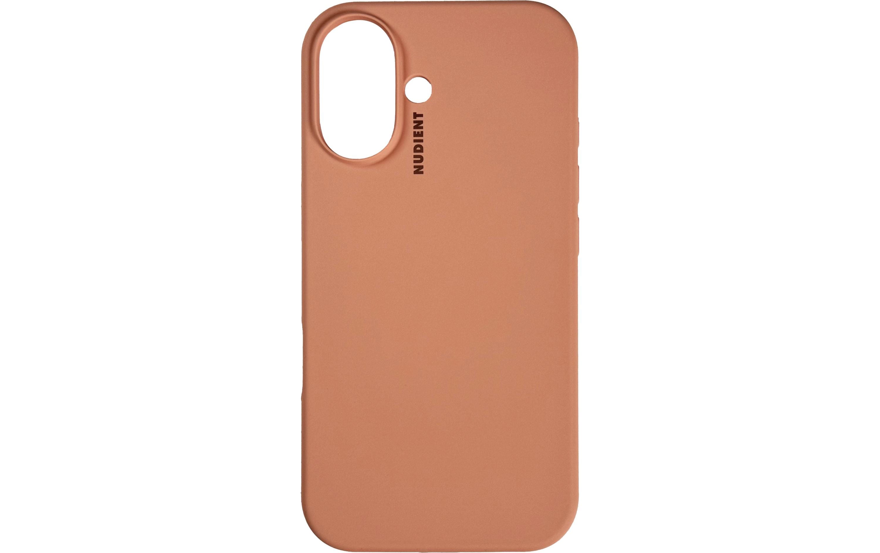 Nudient Back Cover Base Case Magsafe iPhone 16 Plus Peach Orange