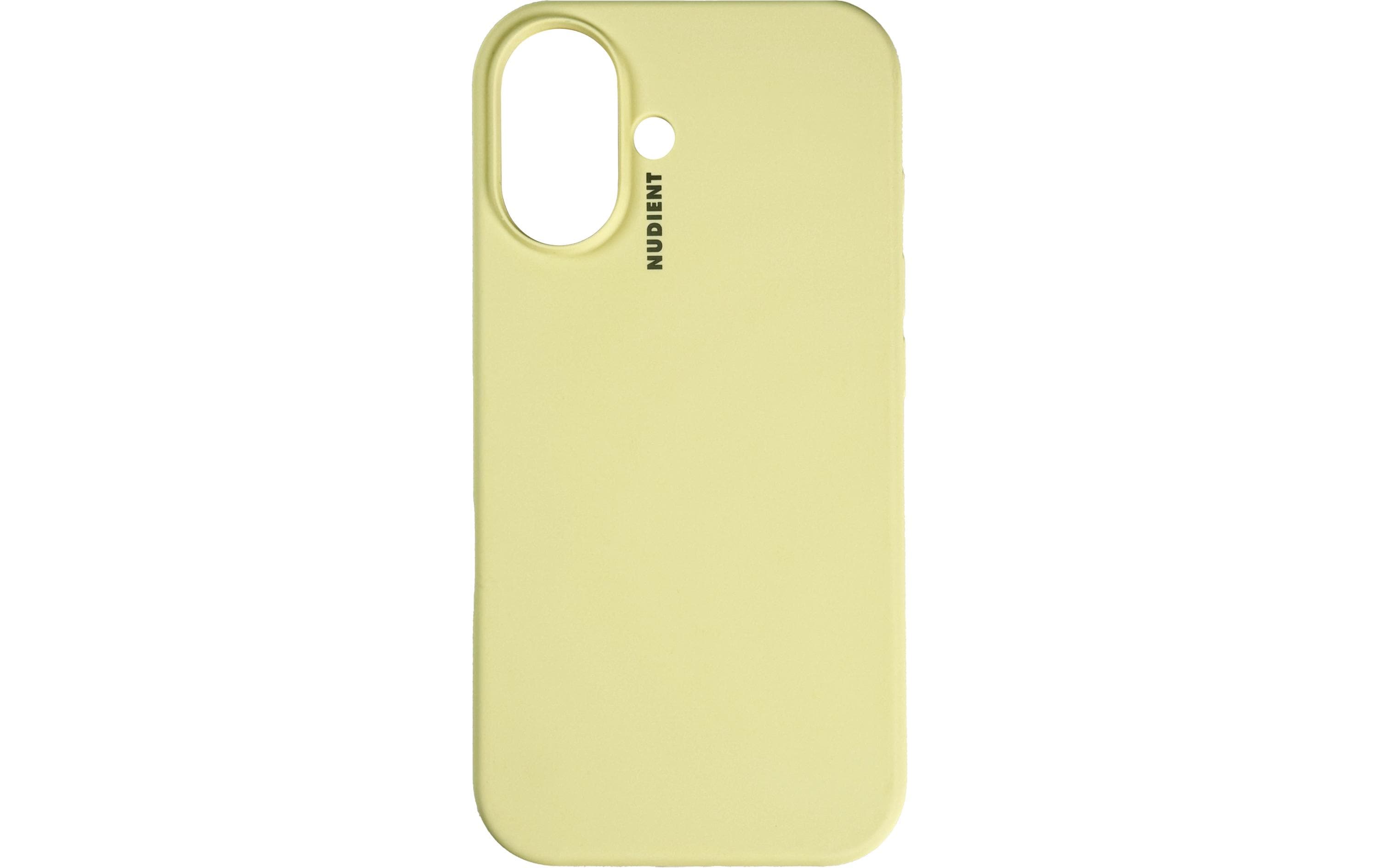 Nudient Back Cover Base Case Magsafe iPhone 16 Pale Yellow