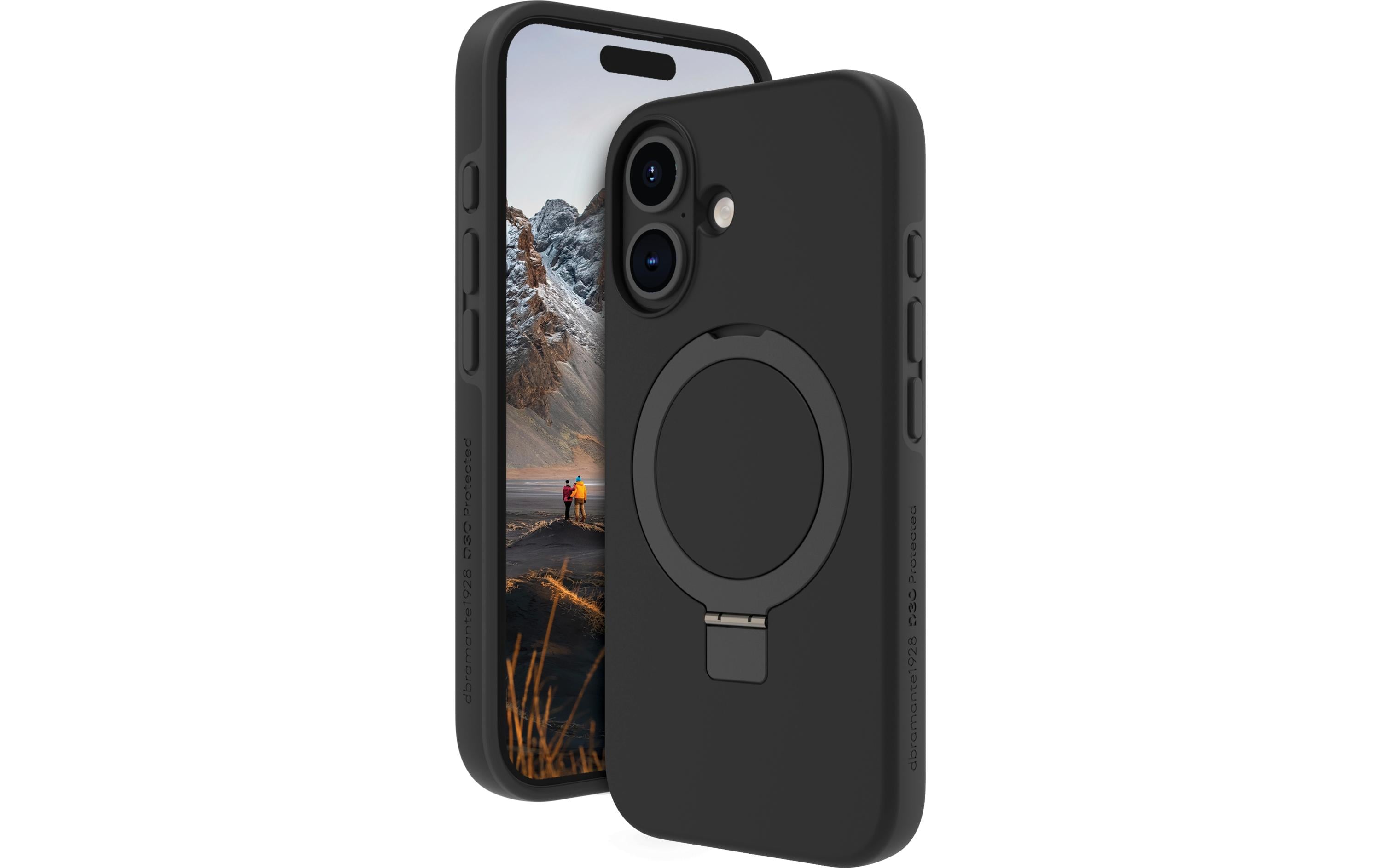 dbramante1928 Back Cover Iceland Ultra D3O Kick iPhone 16 Schwarz