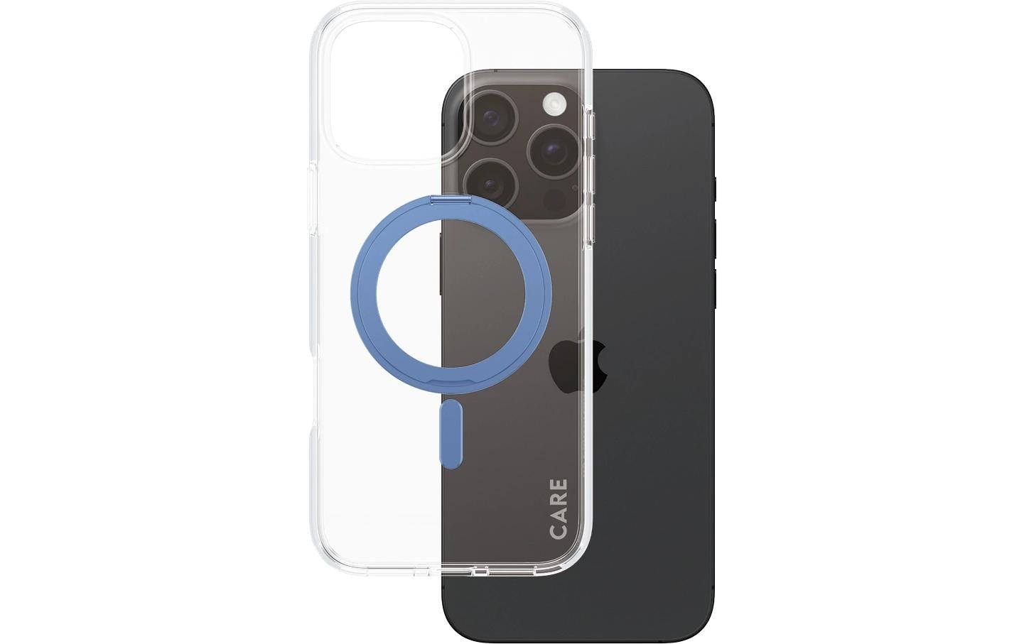 CARE Back Cover Feature Kickstand iPhone 16 Pro Max Blau