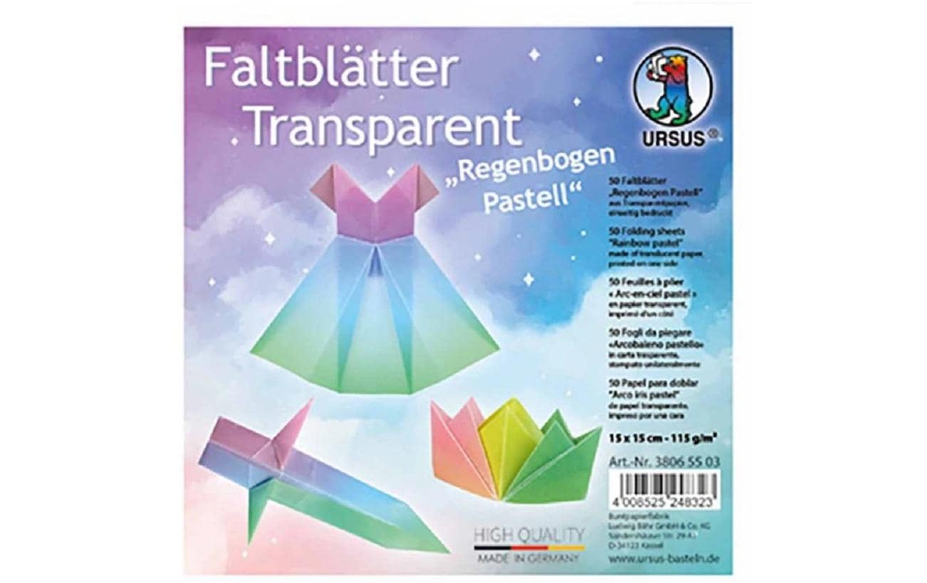 URSUS Faltblätter Rainbow 50 Blatt
