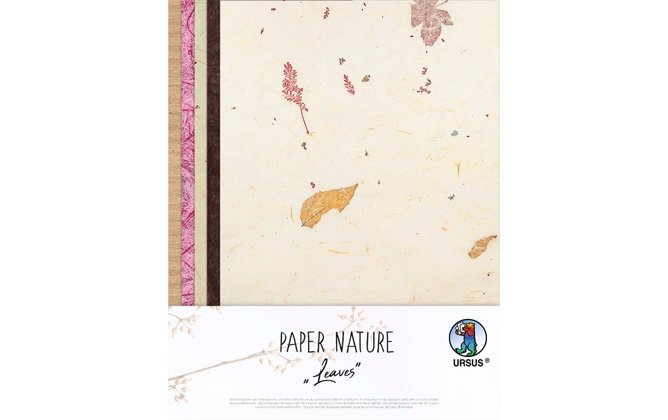 URSUS Bastelpapier Natur Leaves
