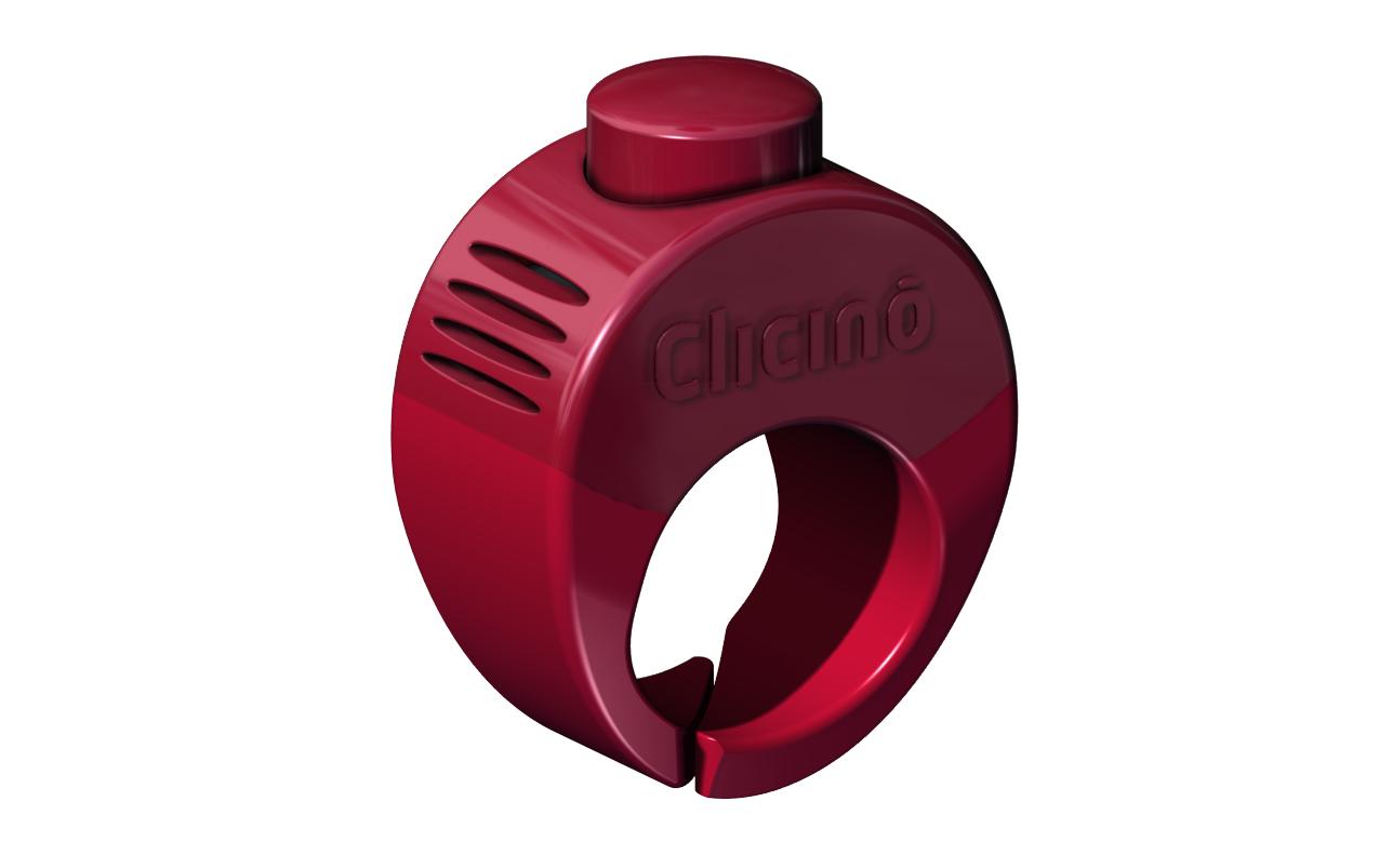 Clicino Hundeclicker Ring Rot, XL