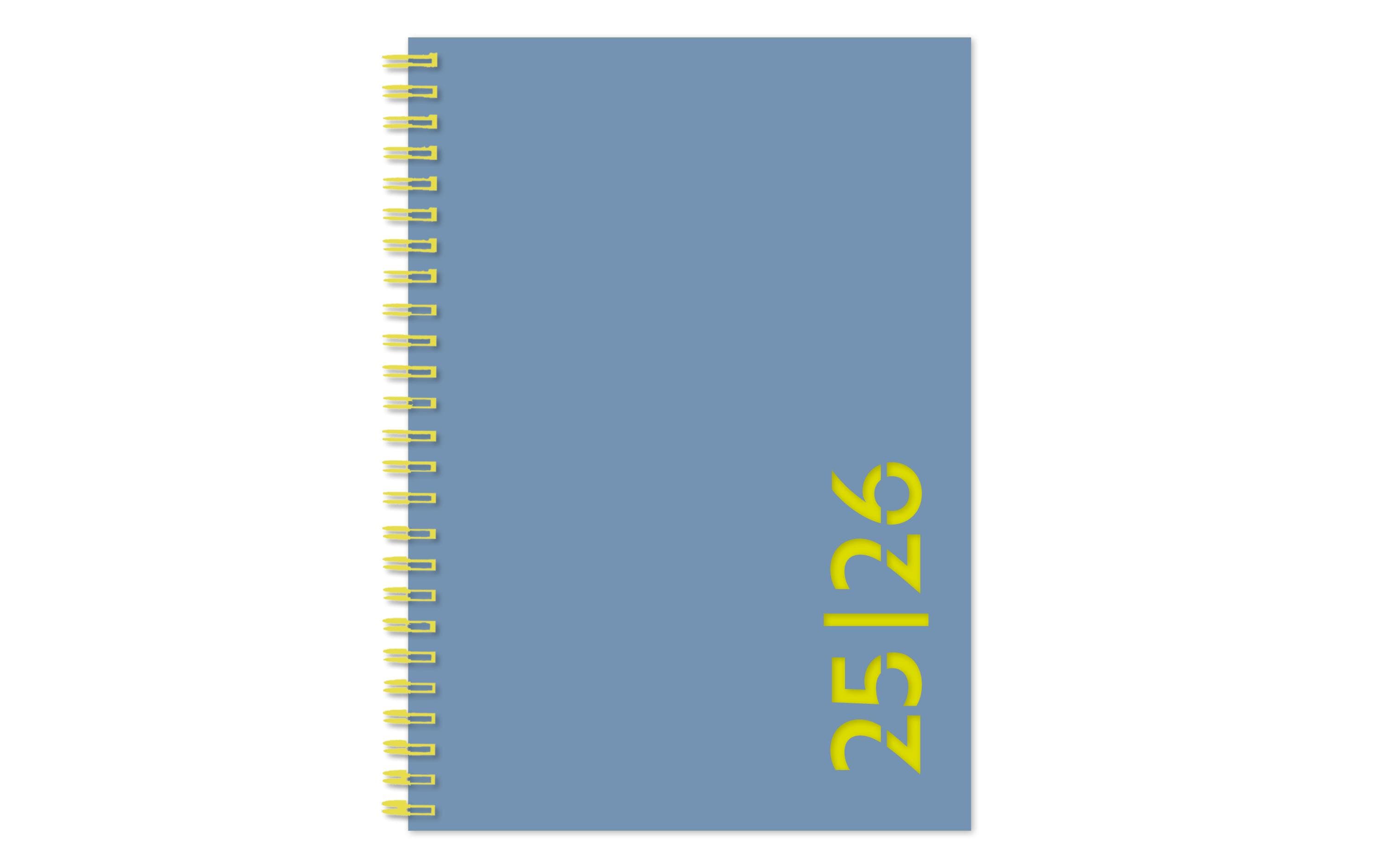 Simplex Schulagenda Colors weekly A6, 2025-2026, Himmelblau