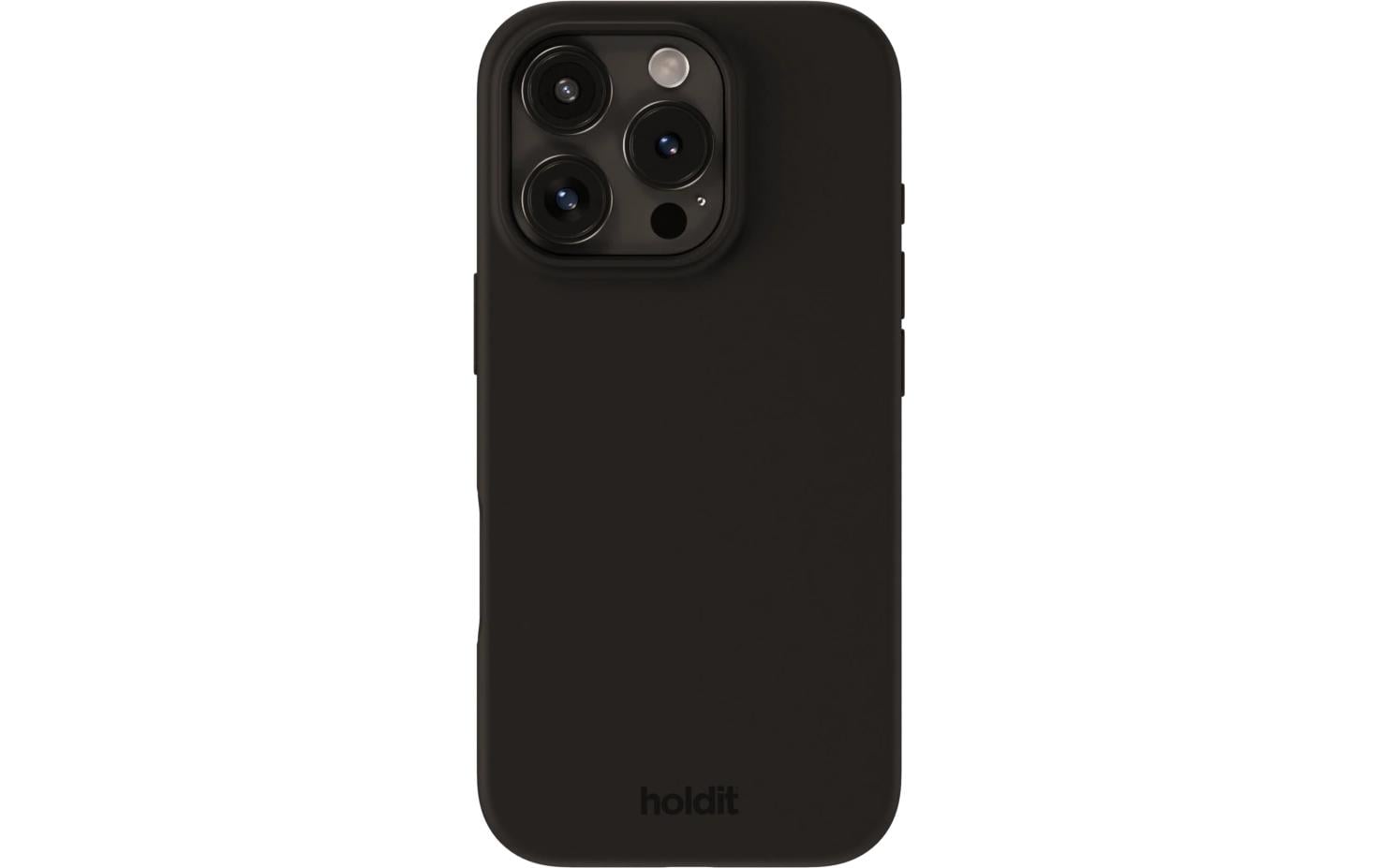 Holdit Back Cover Silicone iPhone 16 Pro Max Schwarz