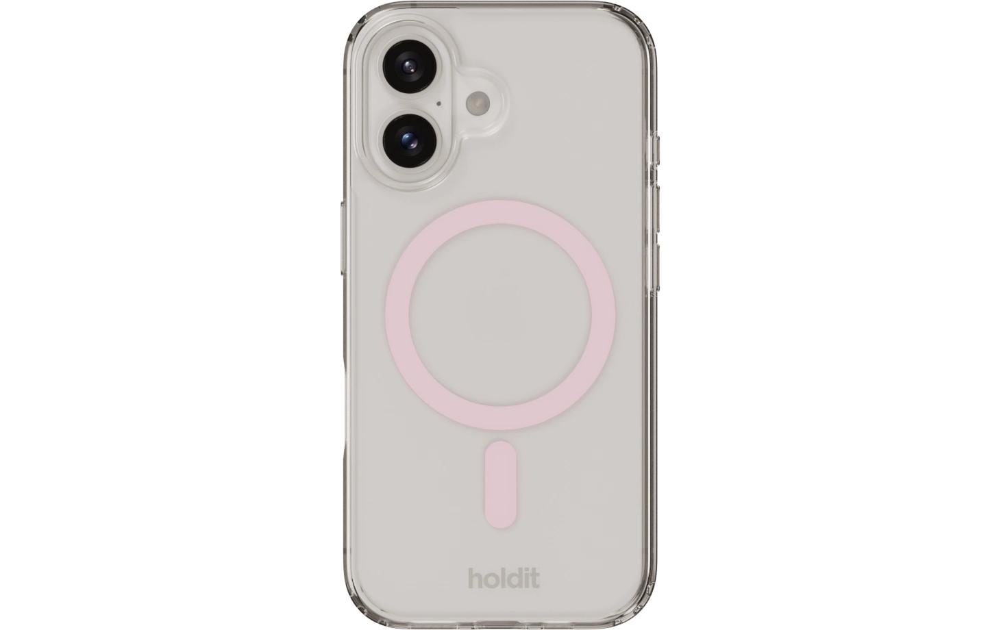 Holdit Back Cover MagSafe iPhone 16 Plus Pink/Transparent