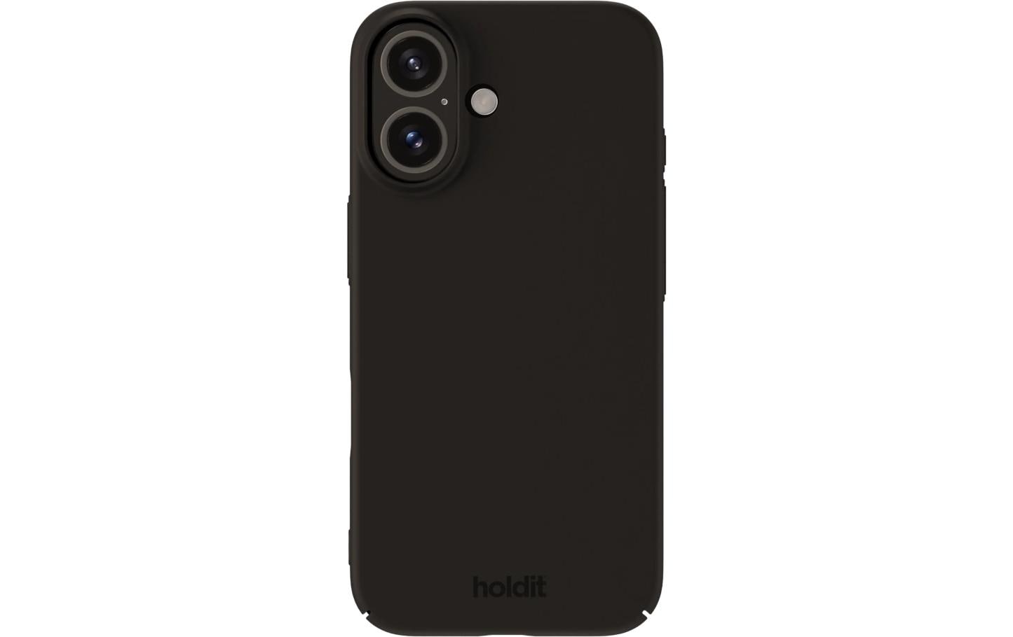 Holdit Back Cover Silicone iPhone 16 Schwarz