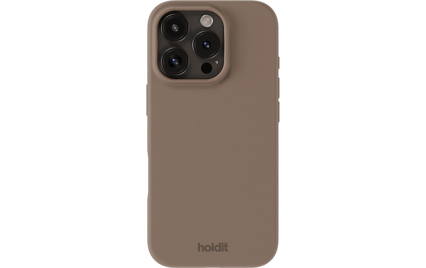 Holdit Back Cover Silicone iPhone 16 Pro Braun