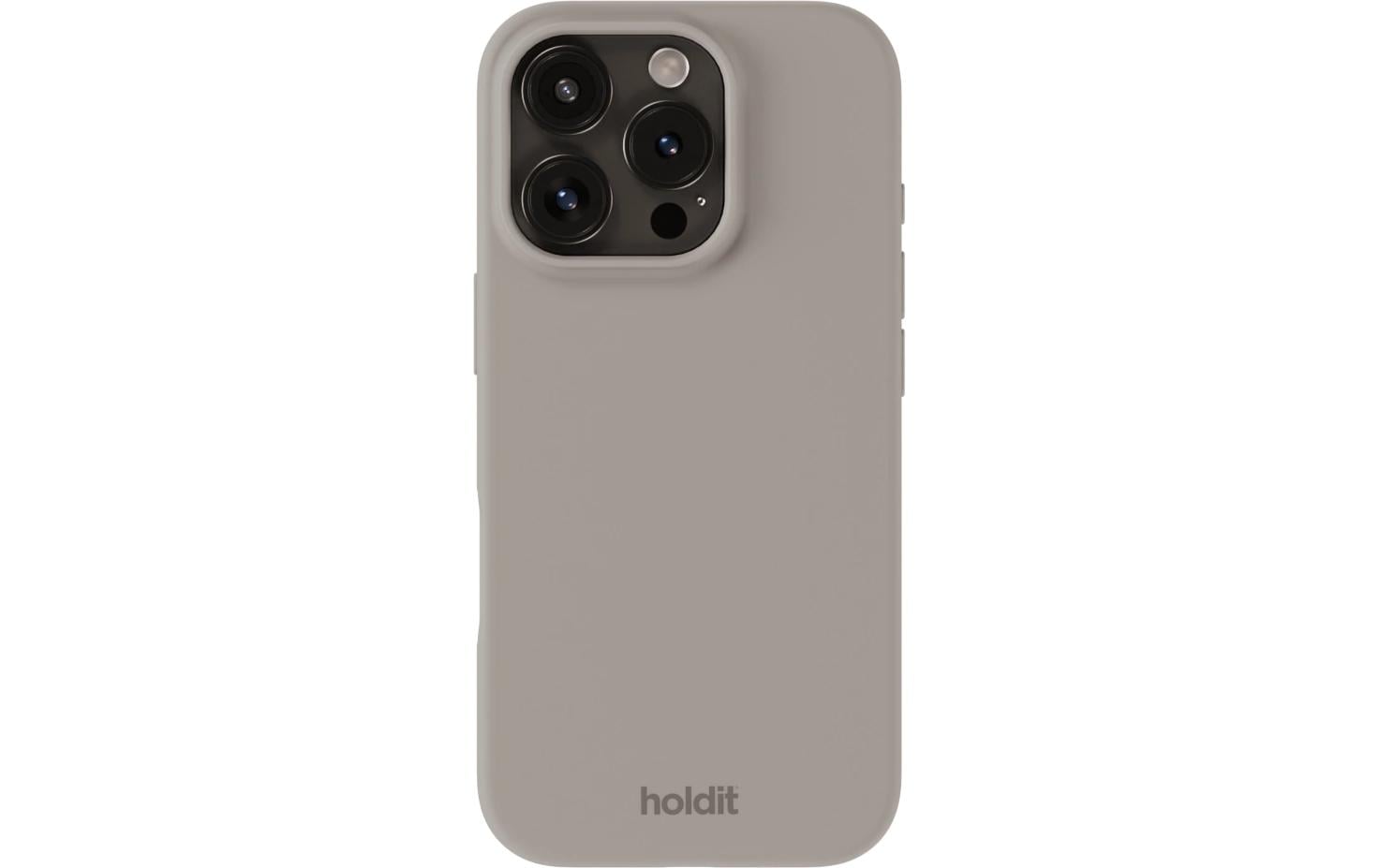 Holdit Back Cover Silicone iPhone 16 Pro Taupe