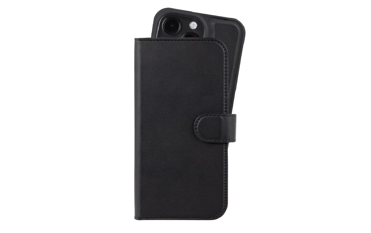 Holdit Book Cover Mag iPhone 16 Pro Schwarz