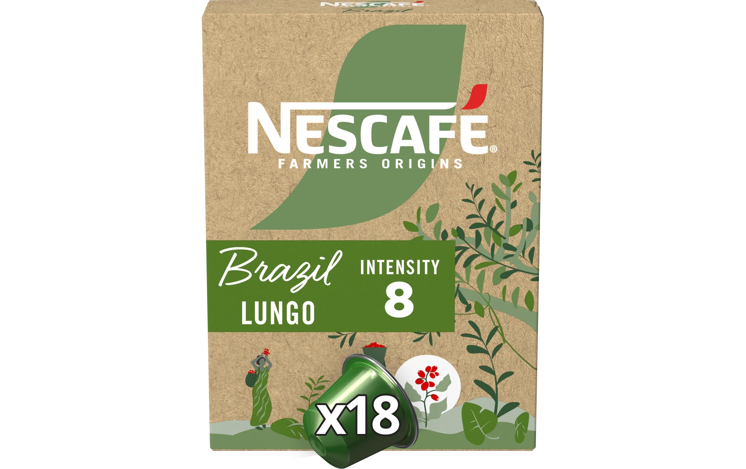 Nescafé Kaffeekapseln Farmers Origins Brazil 18 Stück