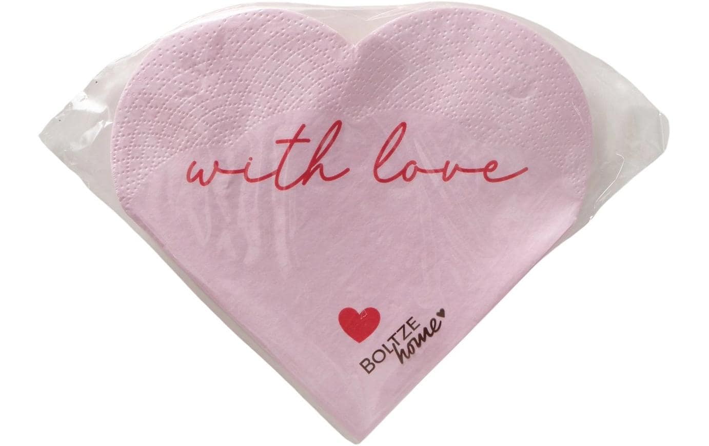 Boltze Papierservietten Love Spezialgrösse, 12 Stück