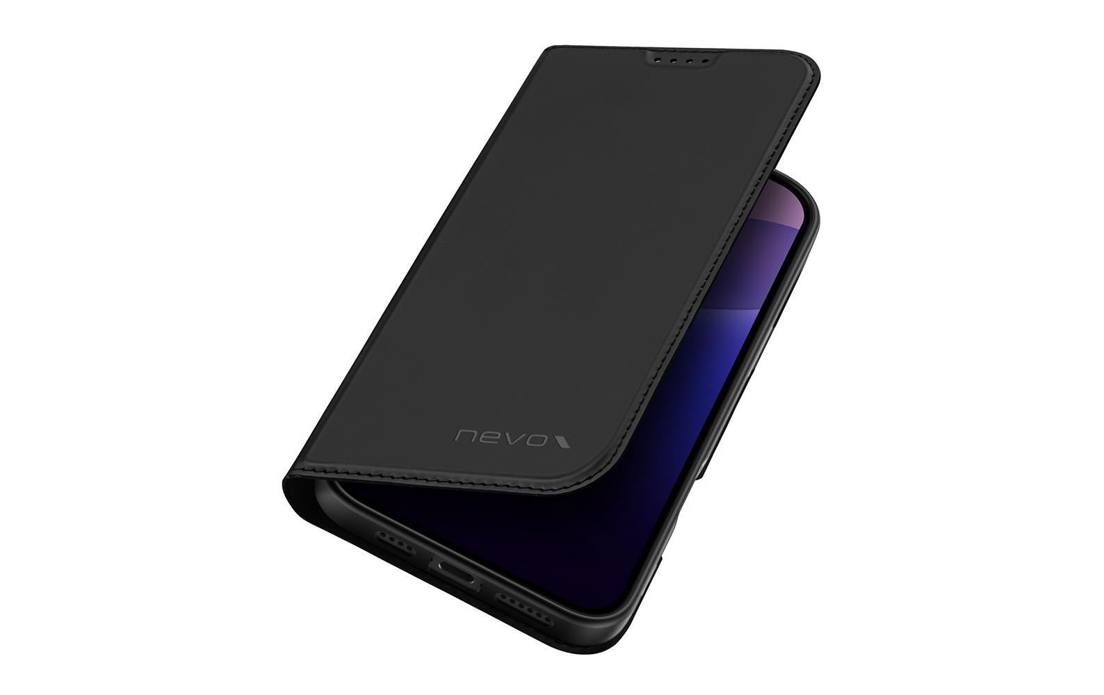 Nevox Book Cover Vario Series iPhone 16 Pro Max Schwarz