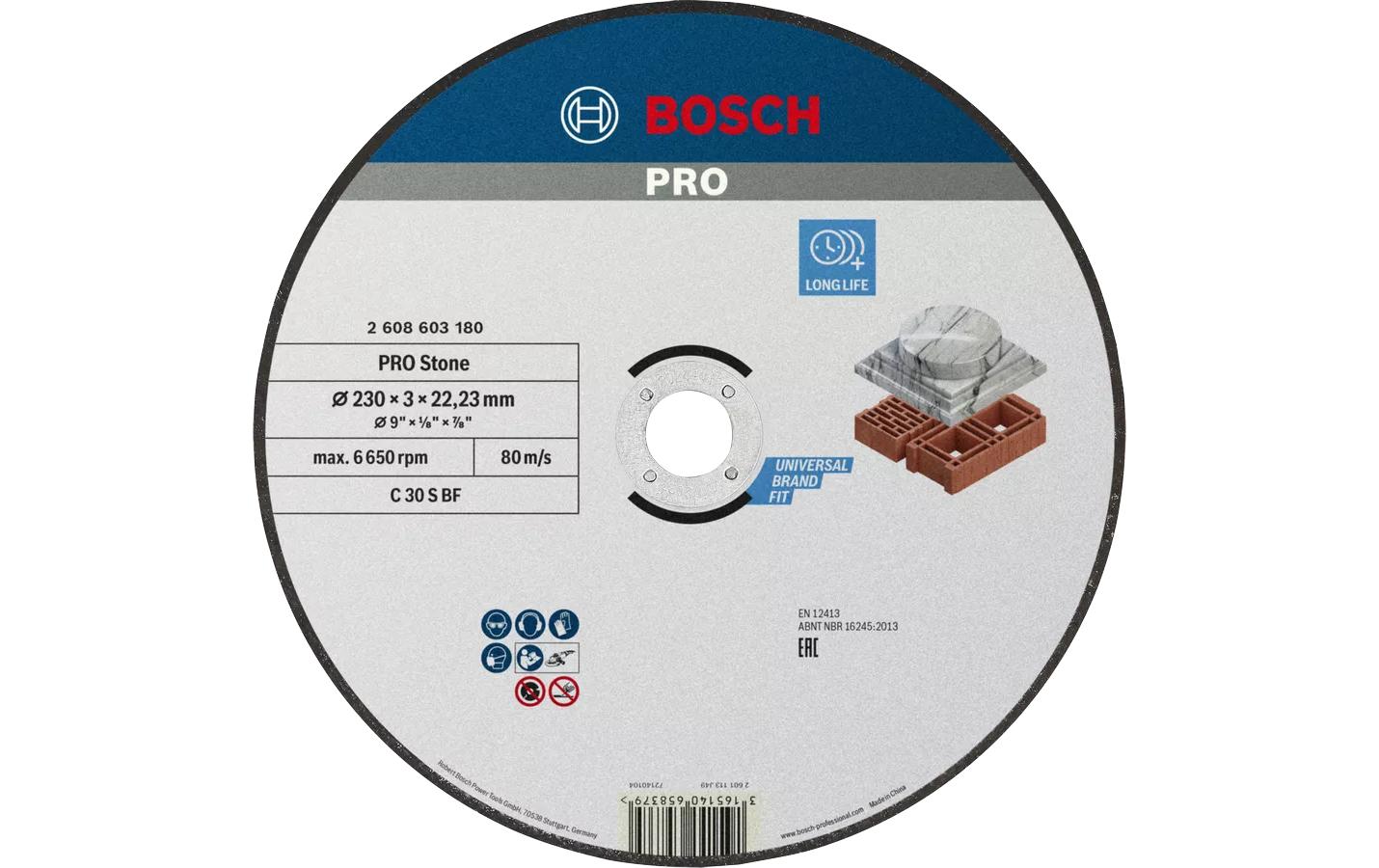 Bosch Trennscheibe C 24 R BF, Stein, 230 mm