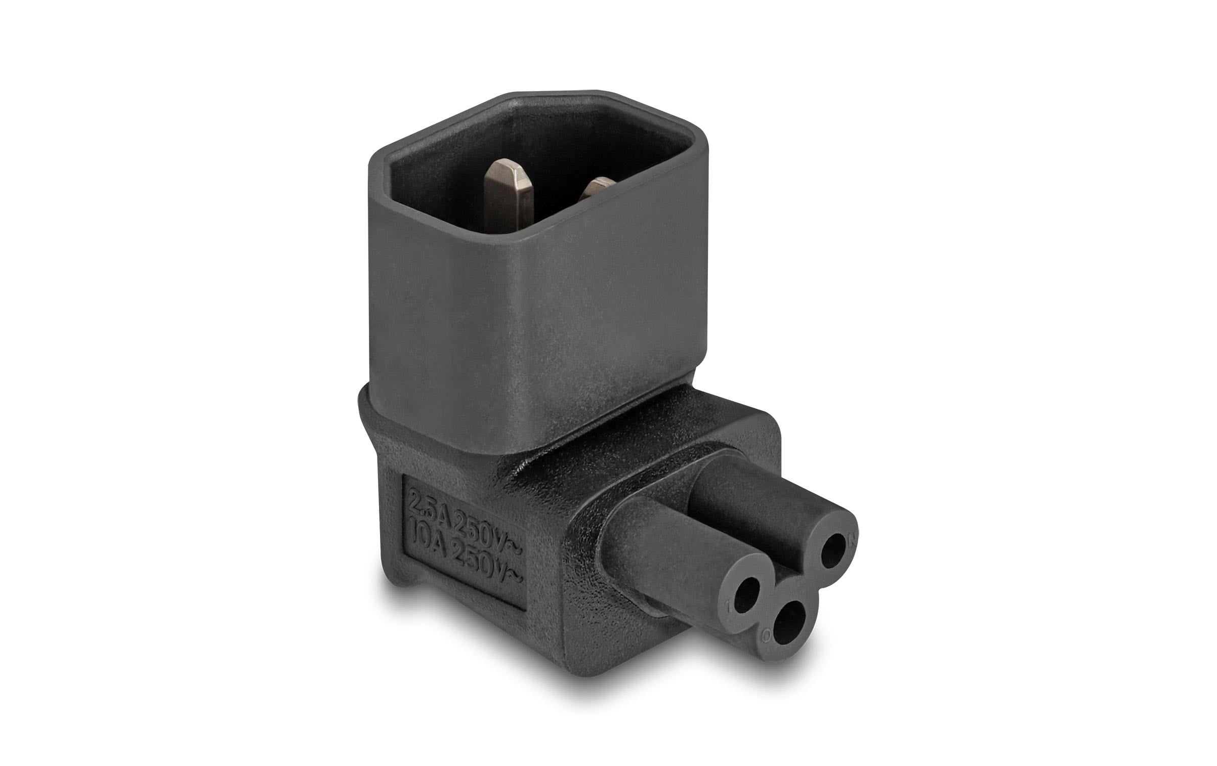 Delock Adapterstecker IEC60320 C14 - C5 gewinkelt