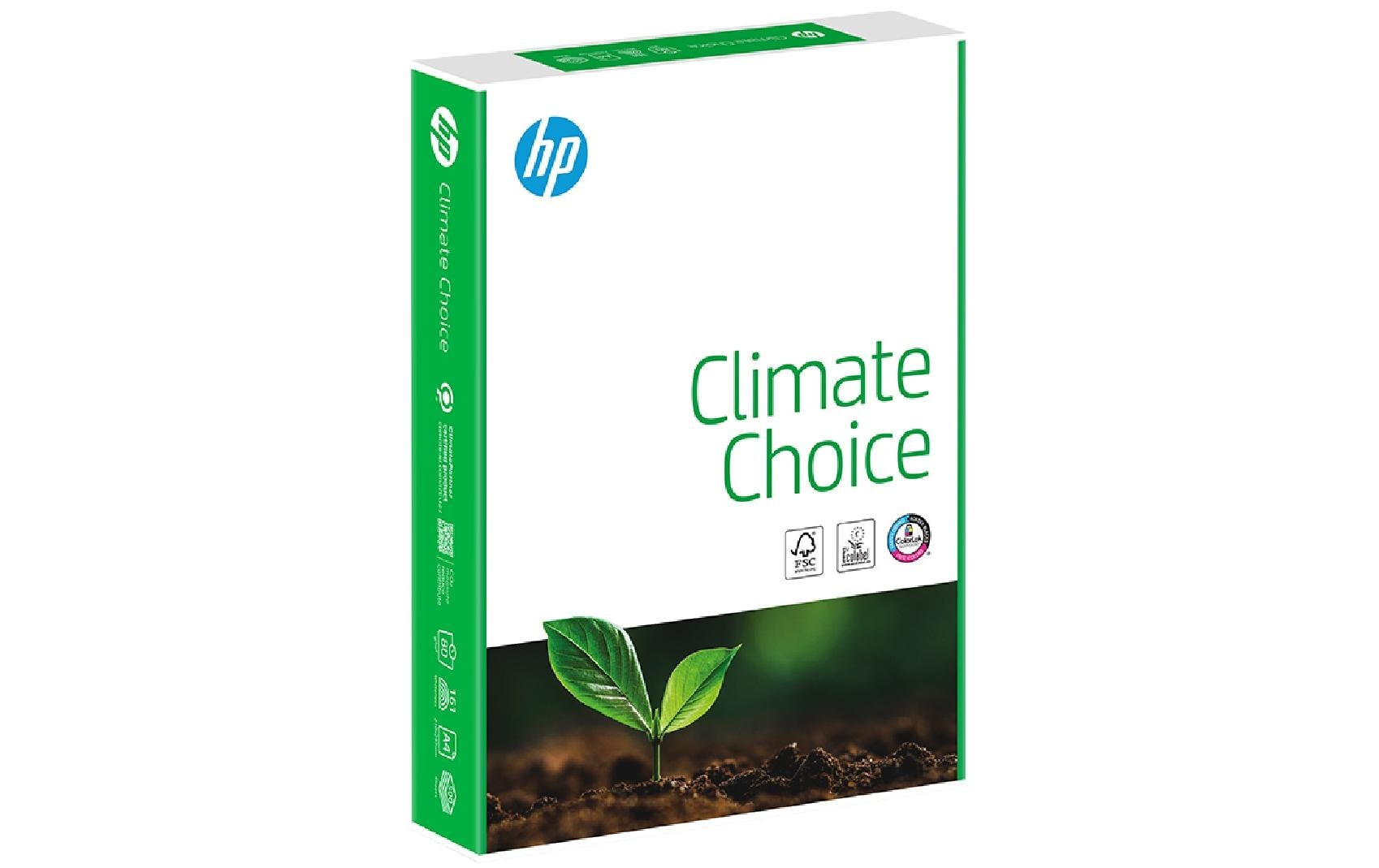 HP Druckerpapier Climate Choice A4, Weiss, 80 g/m², 500 Blatt