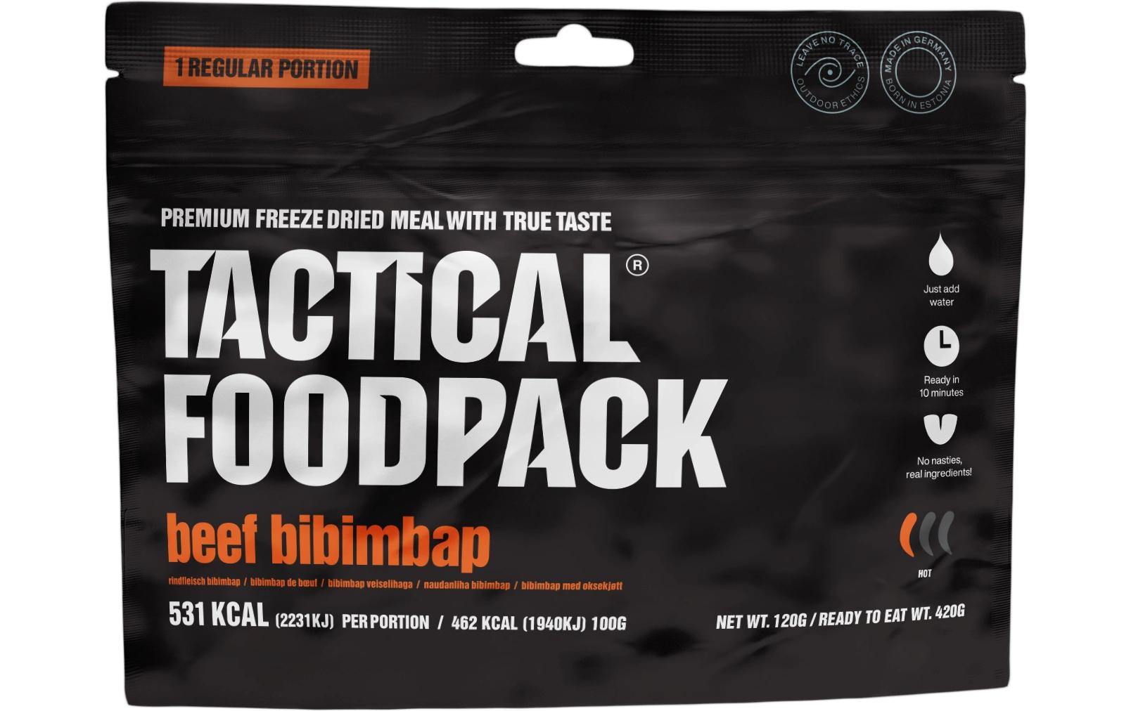 Tactical Foodpack Hauptgericht Rindfleisch Bibimbap