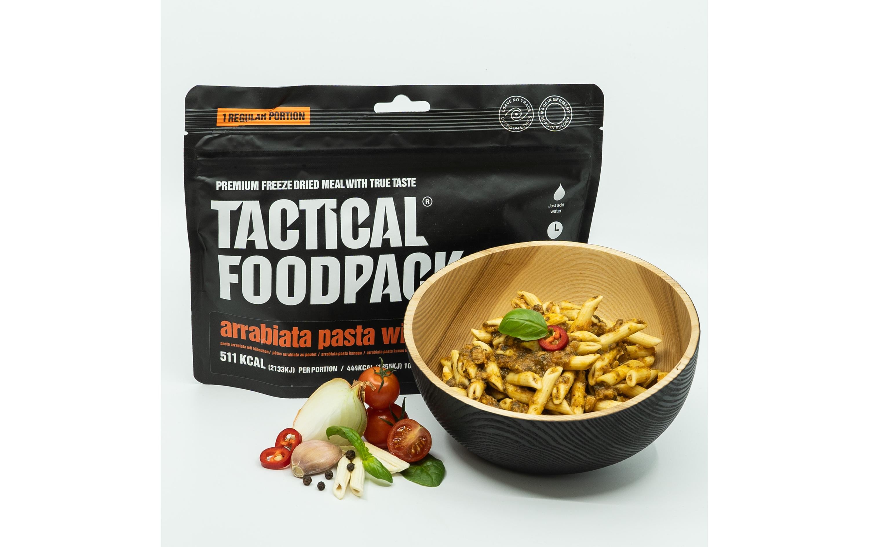 Tactical Foodpack Hauptgericht Arrabiata-Pasta mit Hähnchen