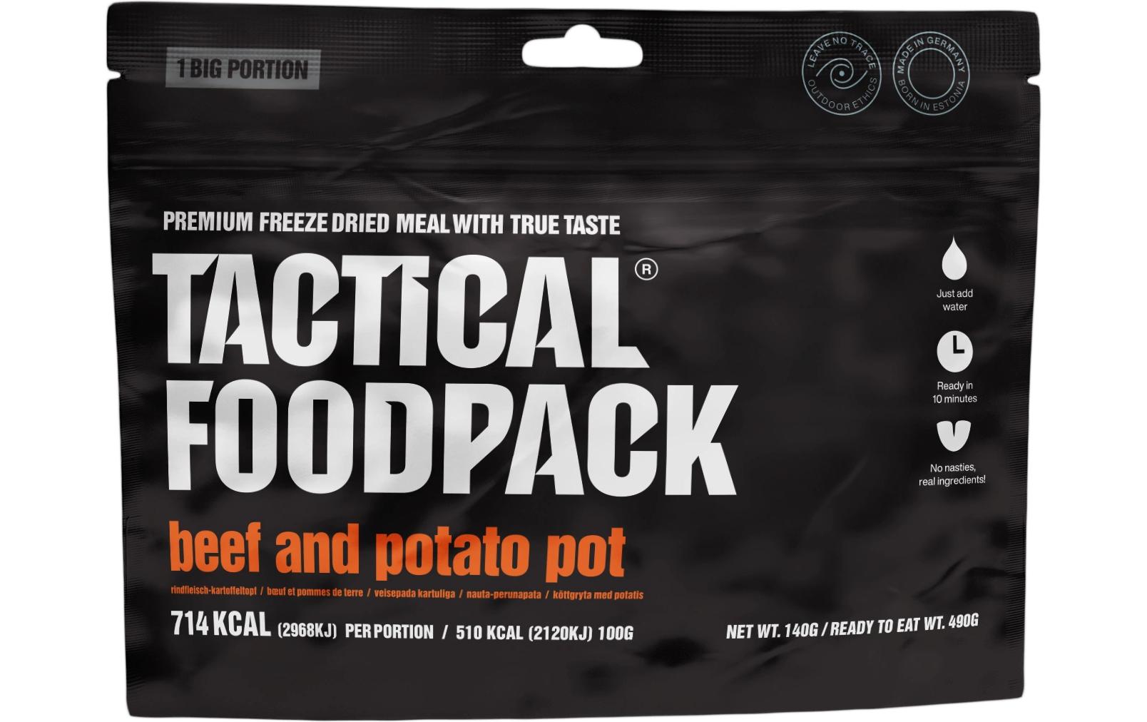 Tactical Foodpack Hauptgericht Rindfleisch-Kartoffel-Topf