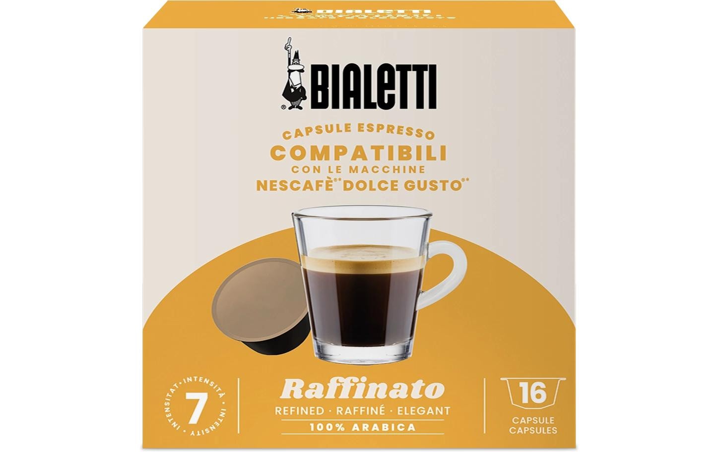Bialetti Kaffeekapseln Raffinato Dolce Gusto 16 Stück