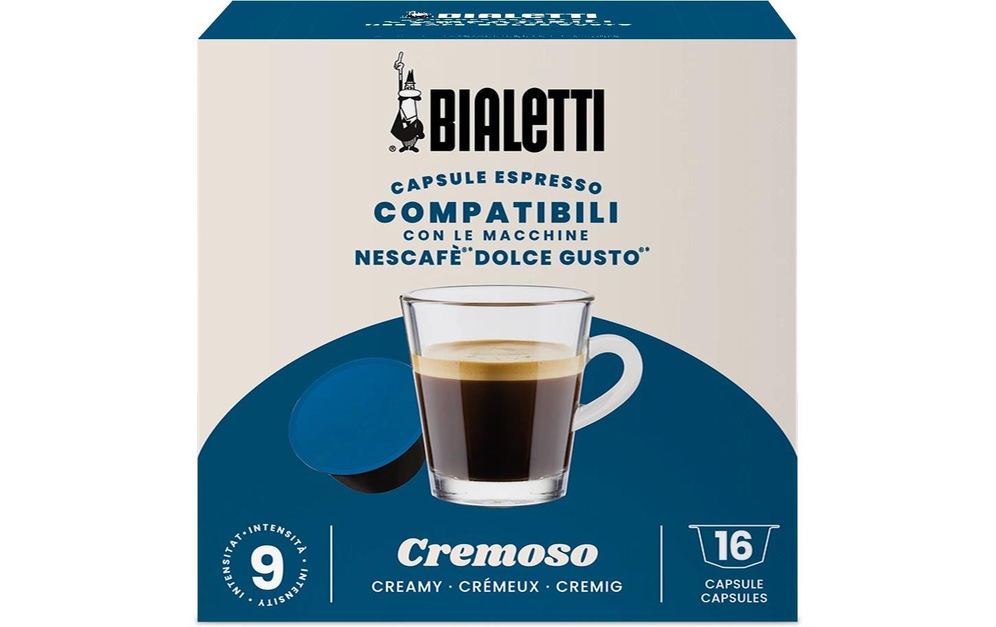 Bialetti Kaffeekapseln Cremoso Dolce Gusto 16 Stück