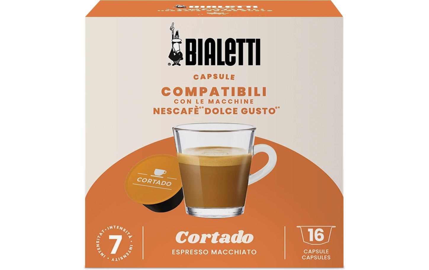 Bialetti Kaffeekapseln Cortado Dolce Gusto 16 Stück
