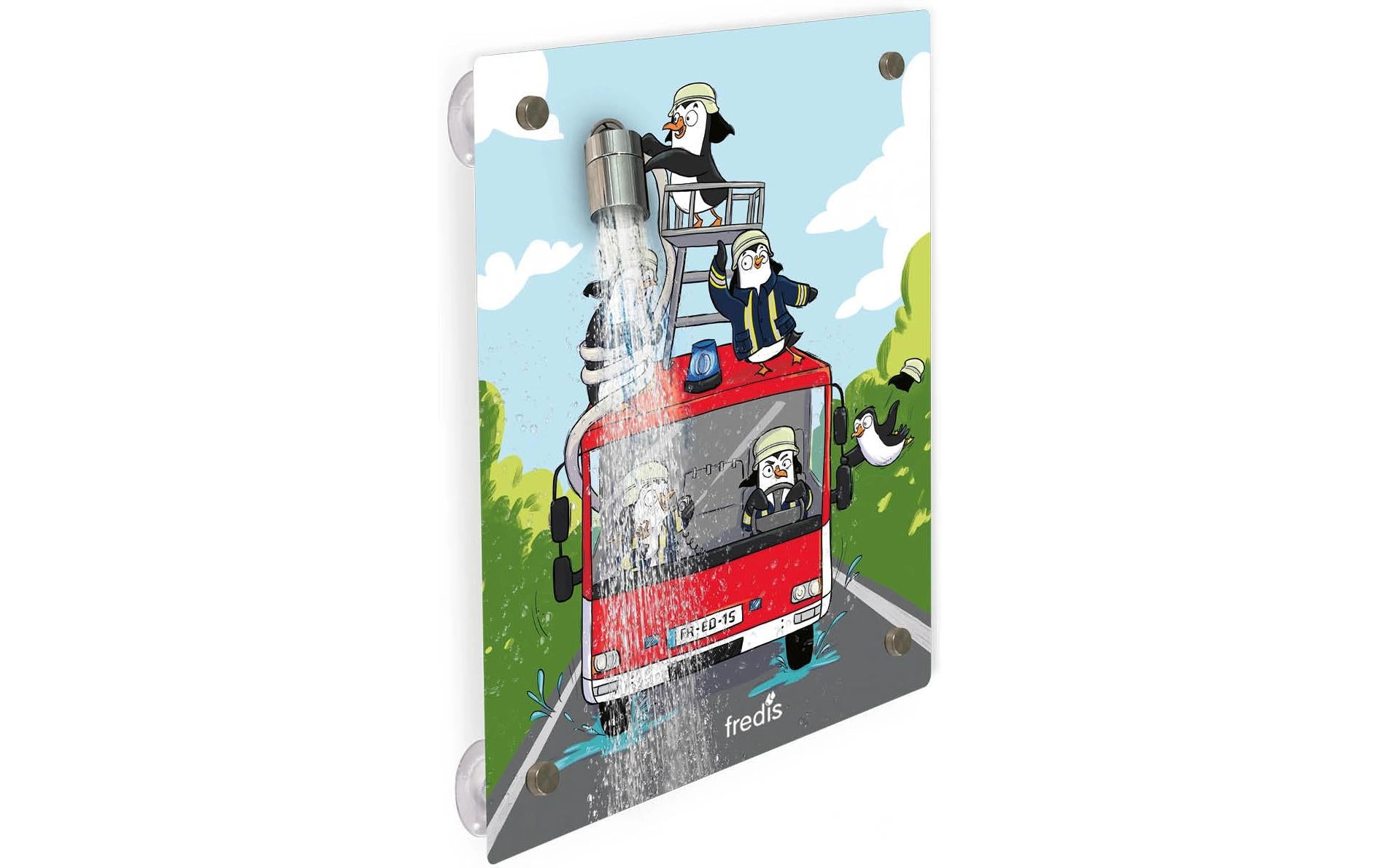 Fredis Kinderdusche Feuerwehr 40 x 30 cm