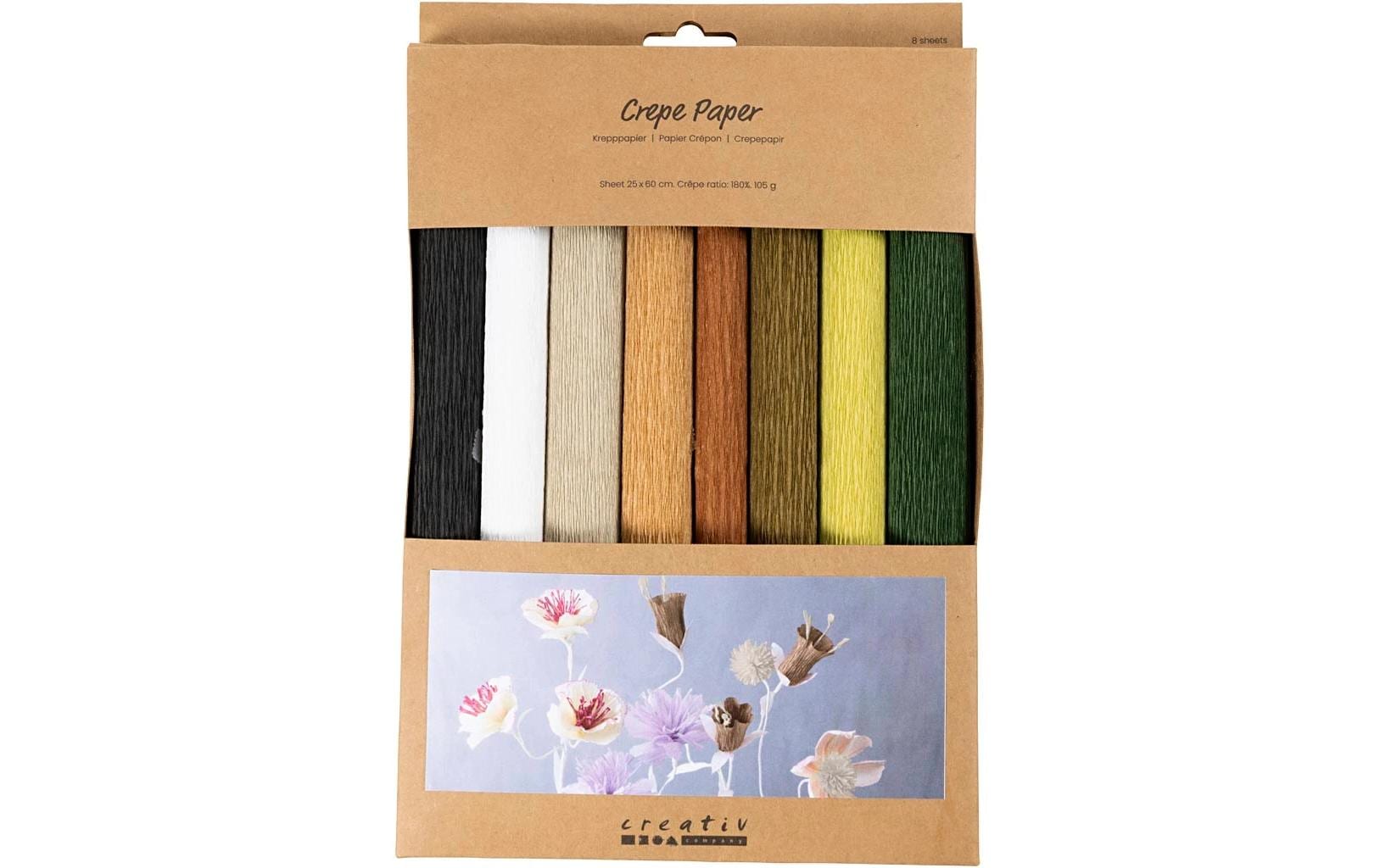 Creativ Company Krepppapier 8 Rollen 25 x 60 cm