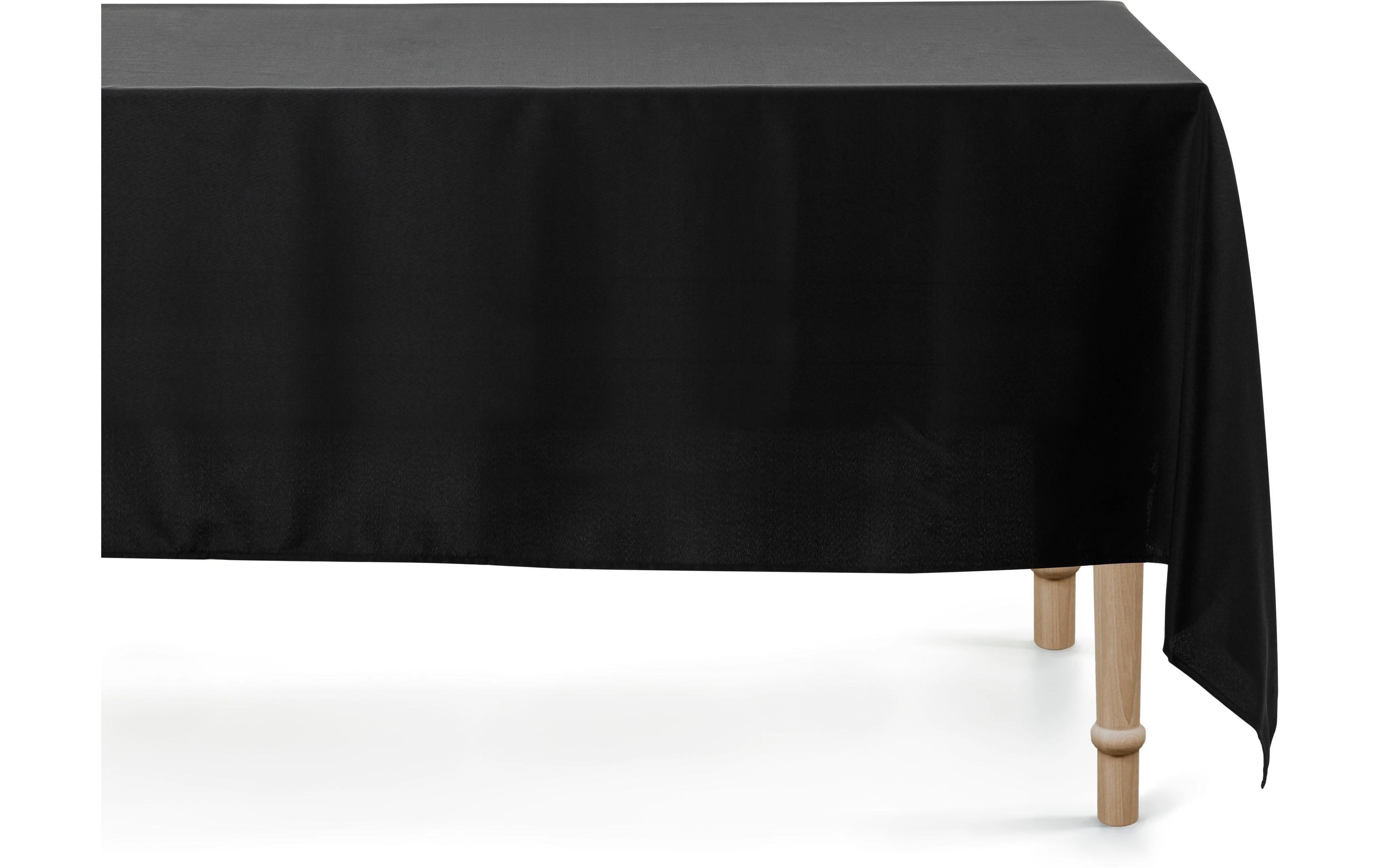 Partydeco Tischdecke Rechteckig schwarz matt, 180 x 300 cm, 1 Stück