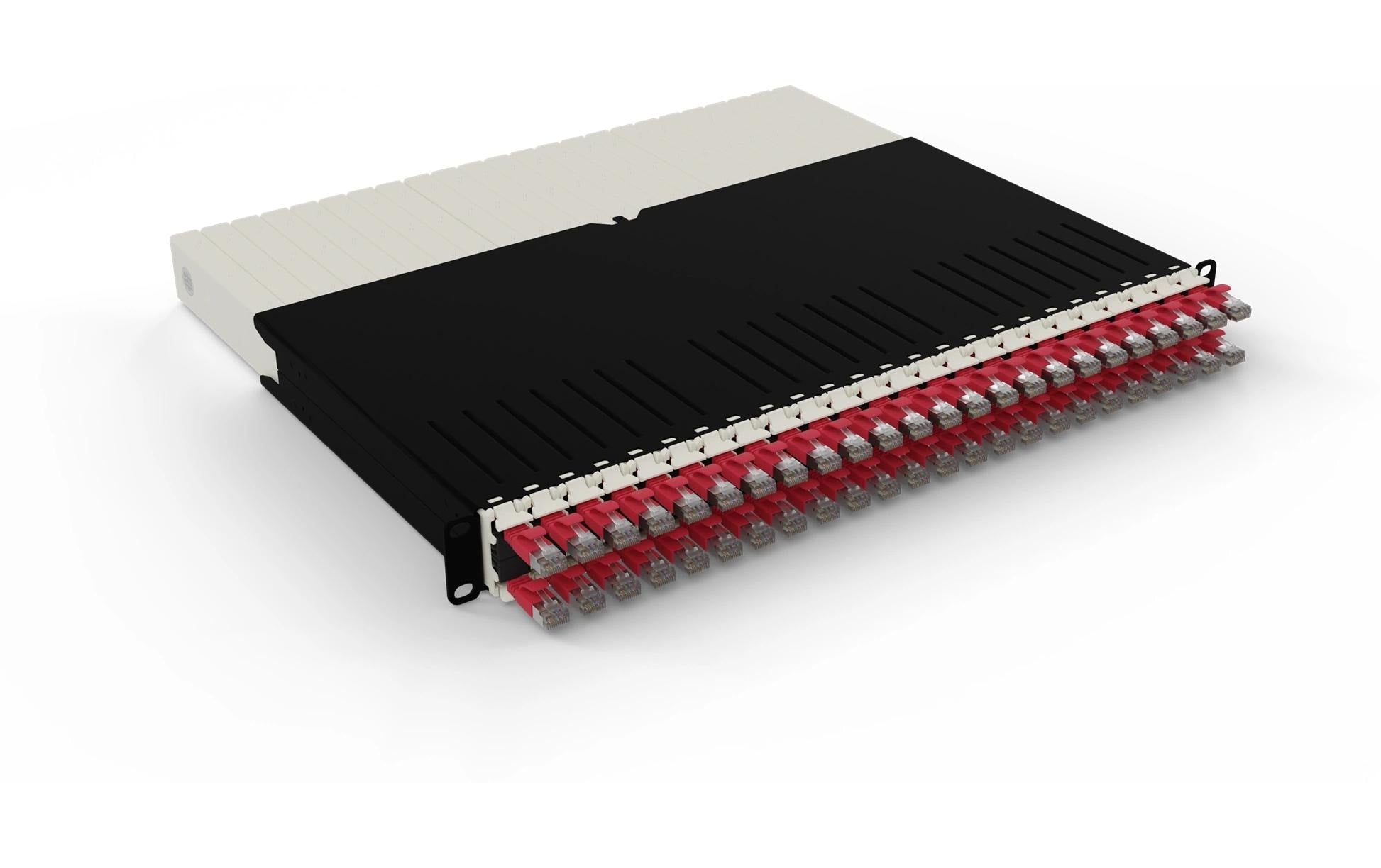Patchbox patchbox.one / 8RU / Cat 6A, STP, 0.8 m, Rot