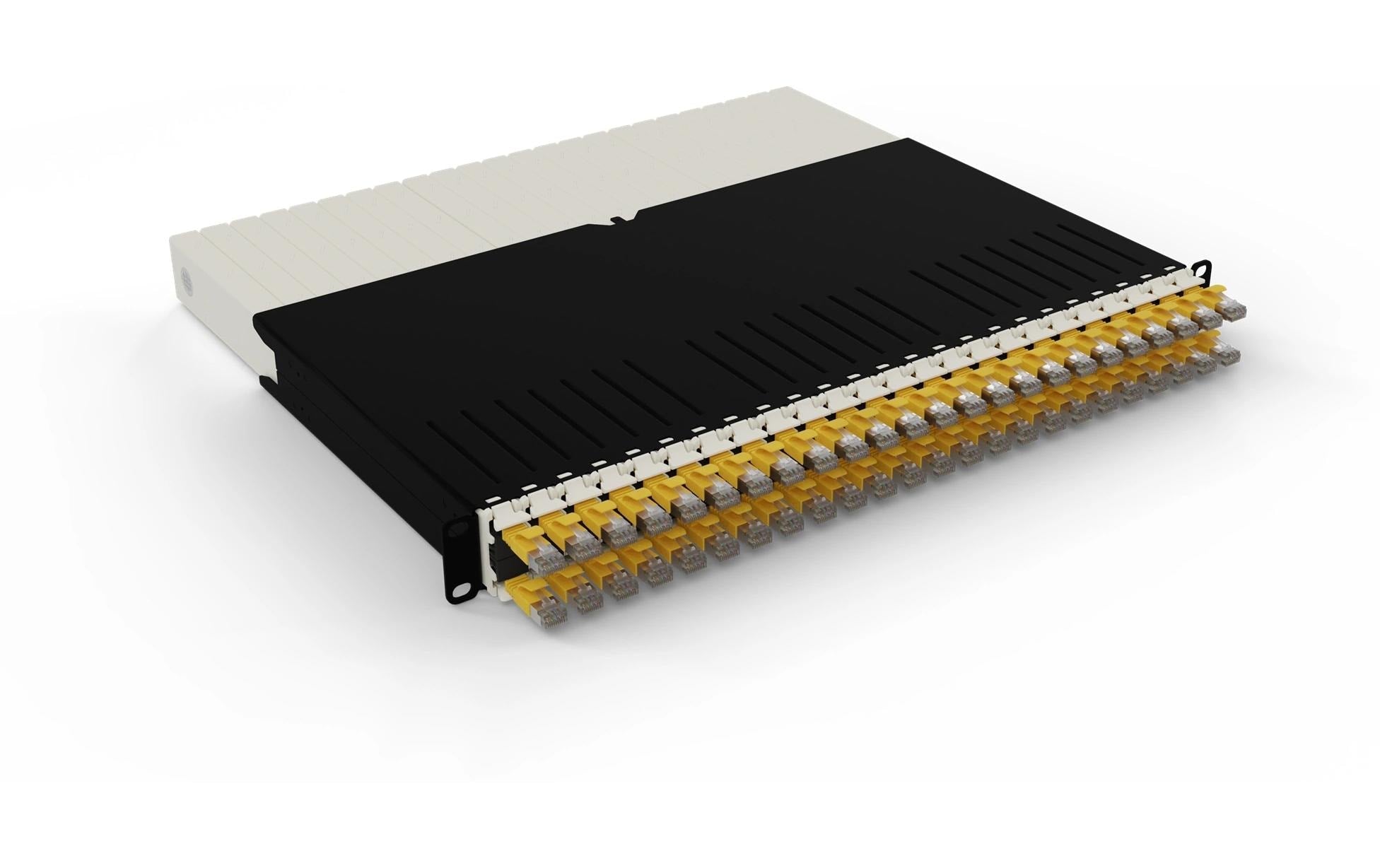 Patchbox patchbox.one / 8RU / Cat 6A, STP, 0.8 m, Gelb