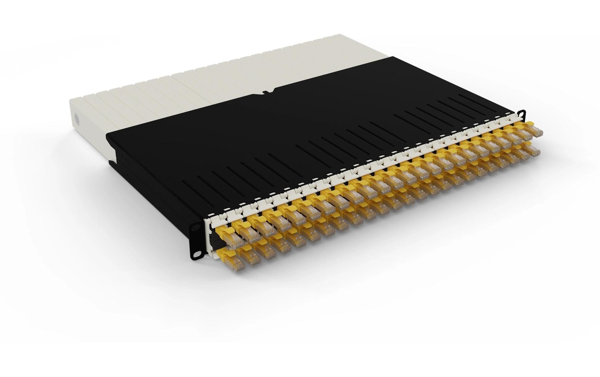 Patchbox patchbox.one / 8RU / Cat 6A, UTP, 0.8 m, Gelb