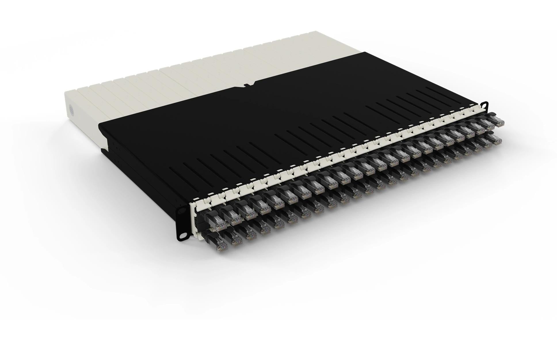 Patchbox patchbox.one / 8RU / Cat 6A, UTP, 0.8 m, Schwarz