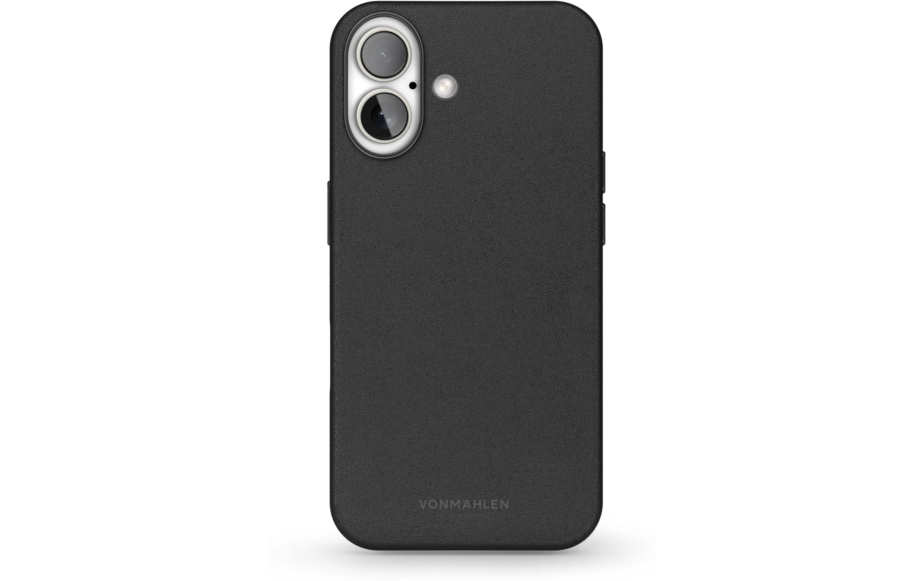 Vonmählen Back Cover Like Leather iPhone 16 Plus Schwarz