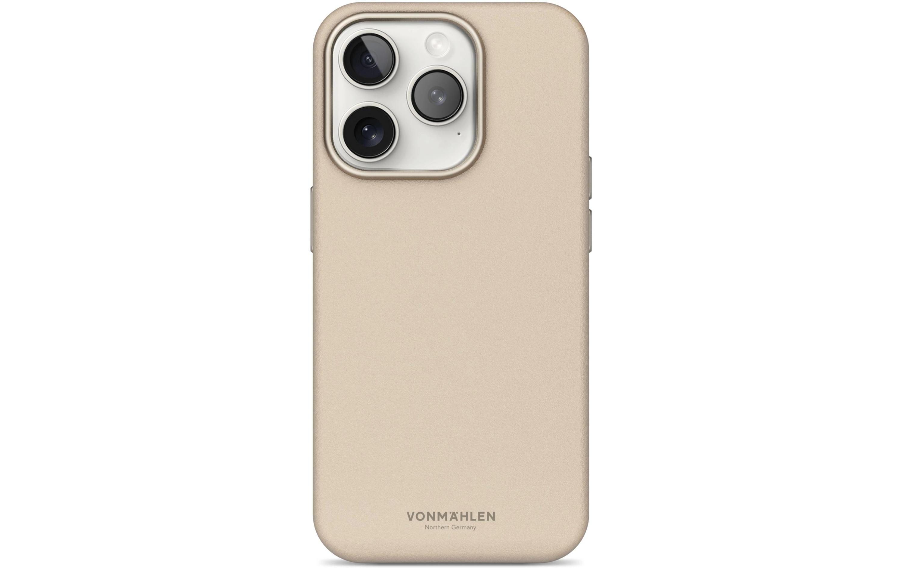 Vonmählen Back Cover Like Leather iPhone 16 Pro Max Beige