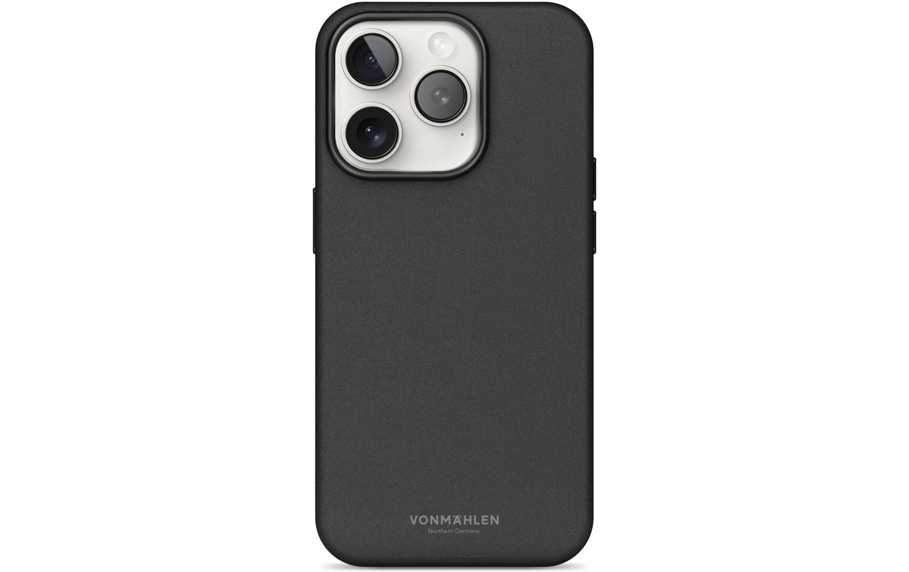 Vonmählen Back Cover Like Leather iPhone 16 Pro Max Schwarz