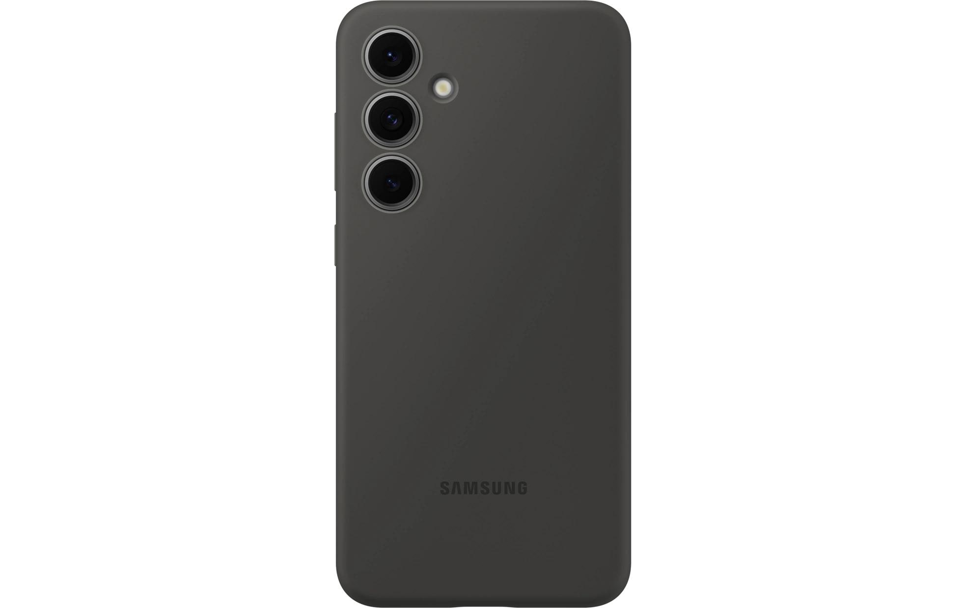 Samsung Back Cover Silicone Case Galaxy S24 FE Schwarz