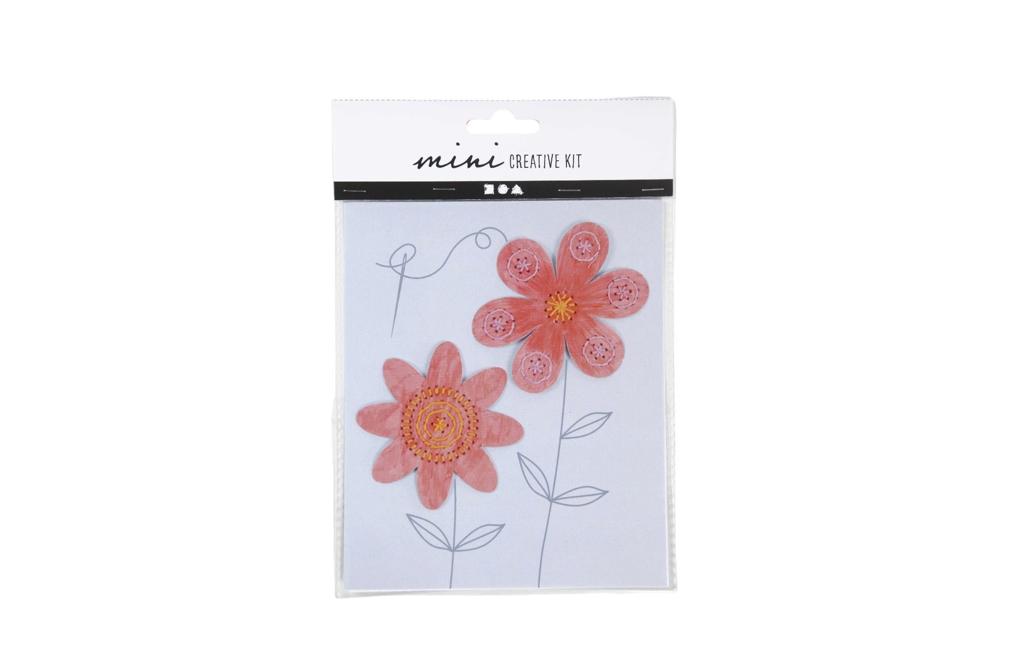 Creativ Company Bastelset Stickvorlage, Blumen, 1 Set