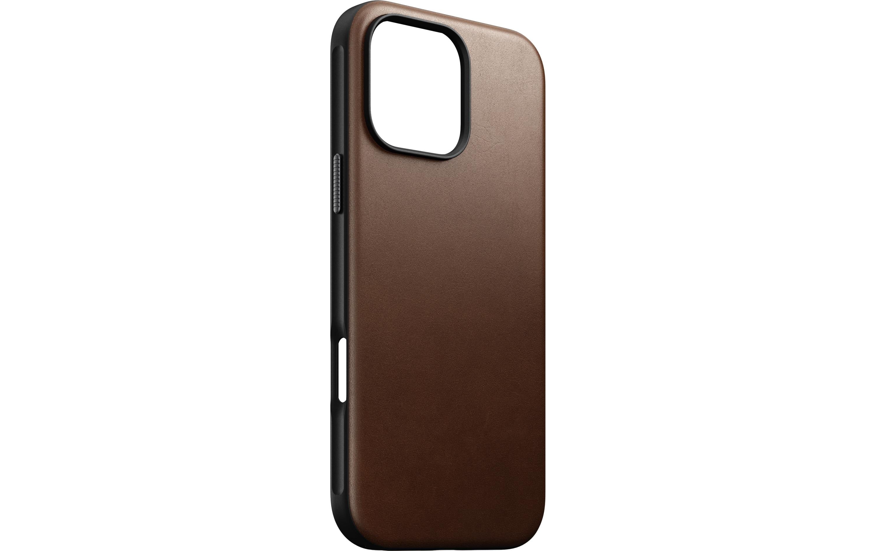 Nomad Back Cover Modern Leather iPhone 16 Pro Max Braun